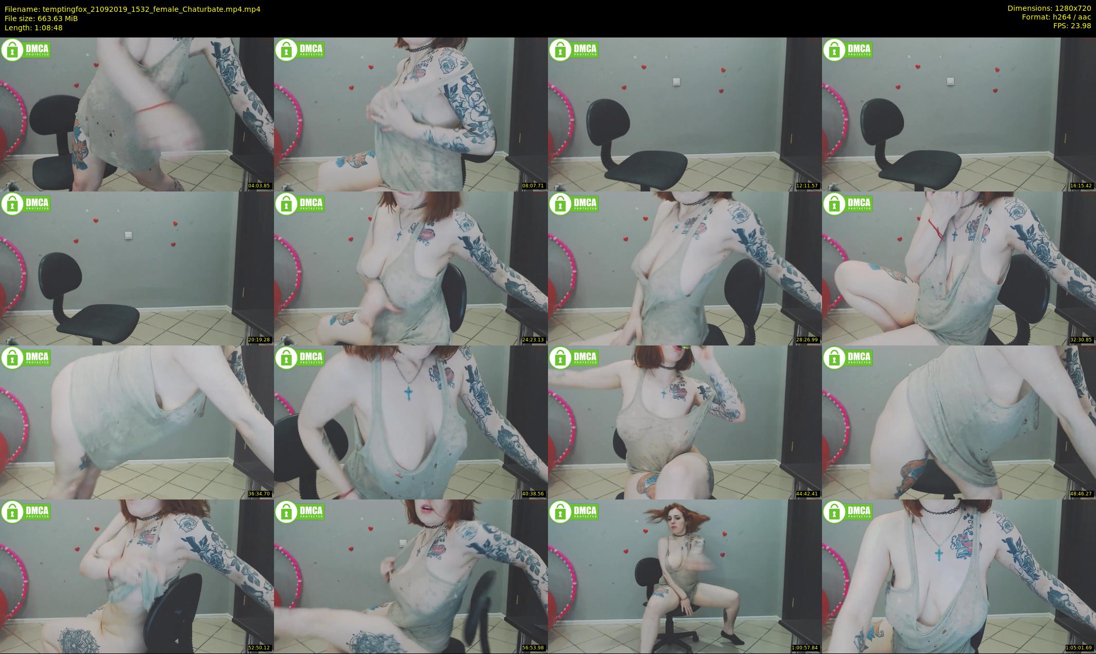 temptingfox — 69 minute Chaturbate female cam show recording, 720p, Sep 21, 2019