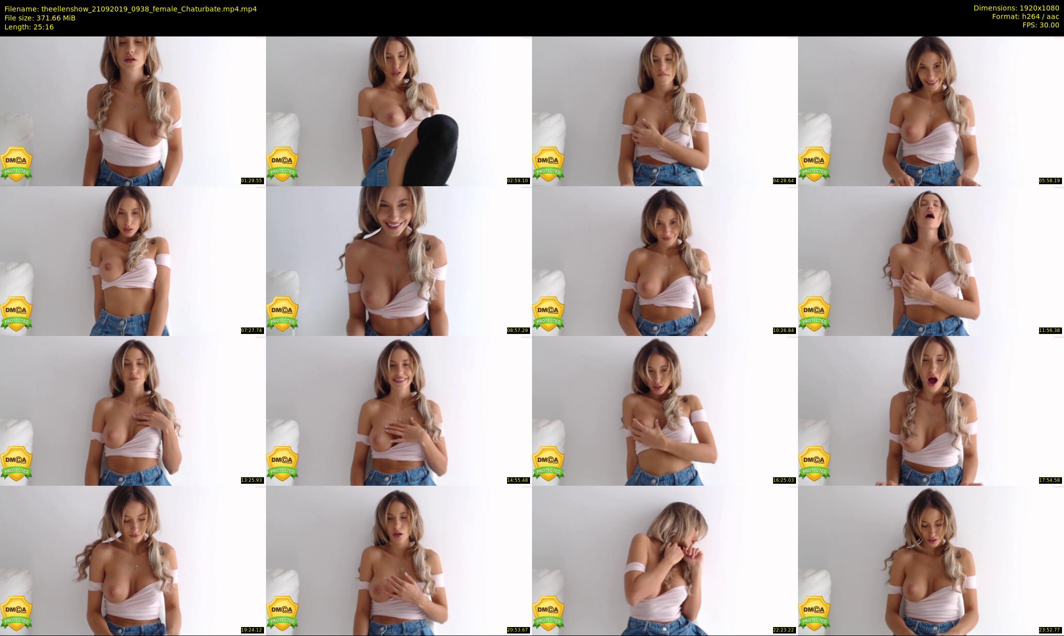 theellenshow — 26 minute Chaturbate female cam show recording, 1080p, Sep 21, 2019