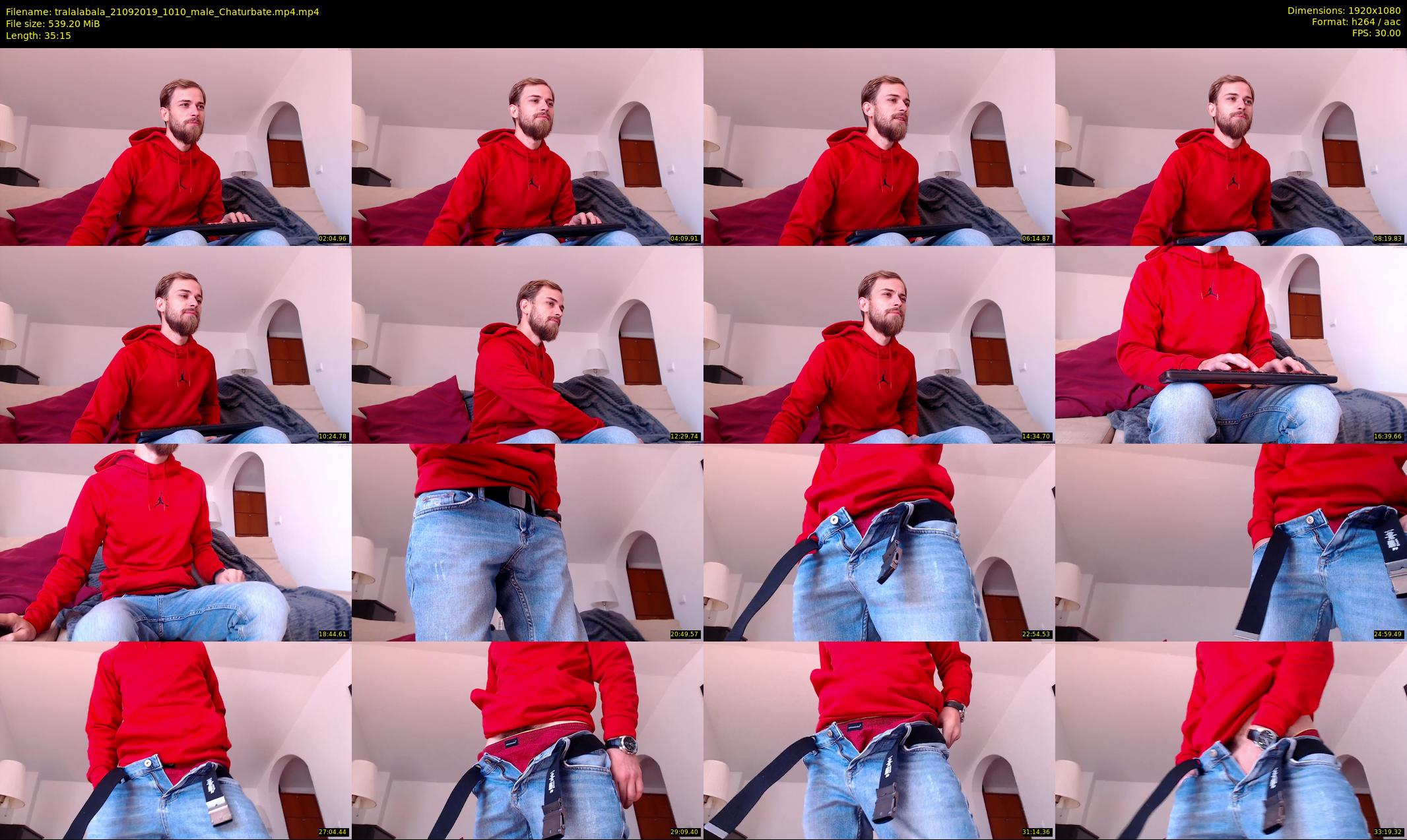 tralalabala — 36 minute Chaturbate male cam show recording, 1080p, Sep 21, 2019