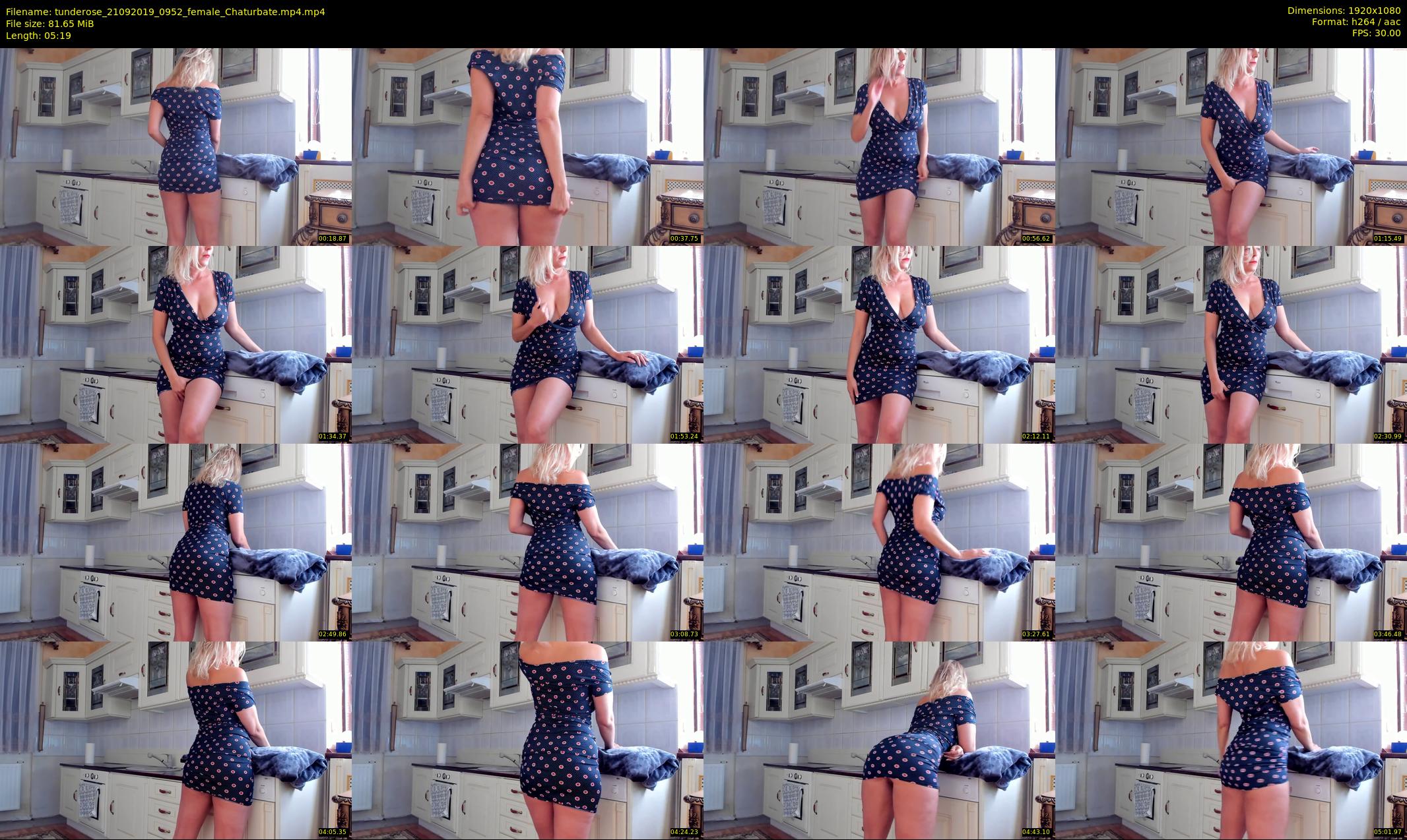 tunderose — 6 minute Chaturbate female cam show recording, 1080p, Sep 21, 2019