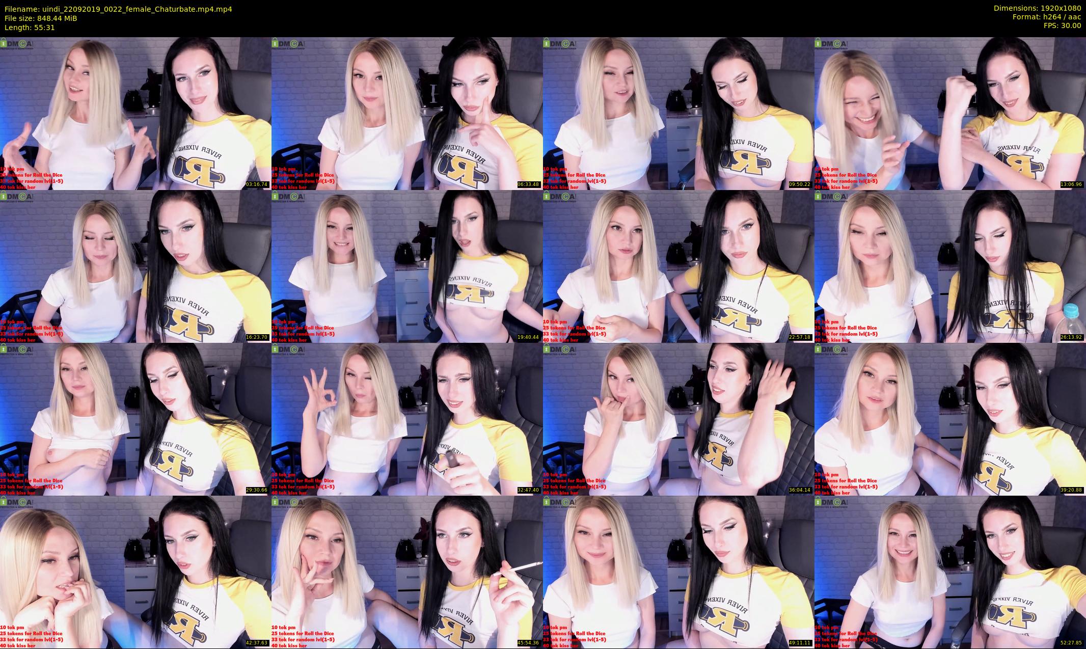 uindi — 56 minute Chaturbate female cam show recording, 1080p, Sep 22, 2019
