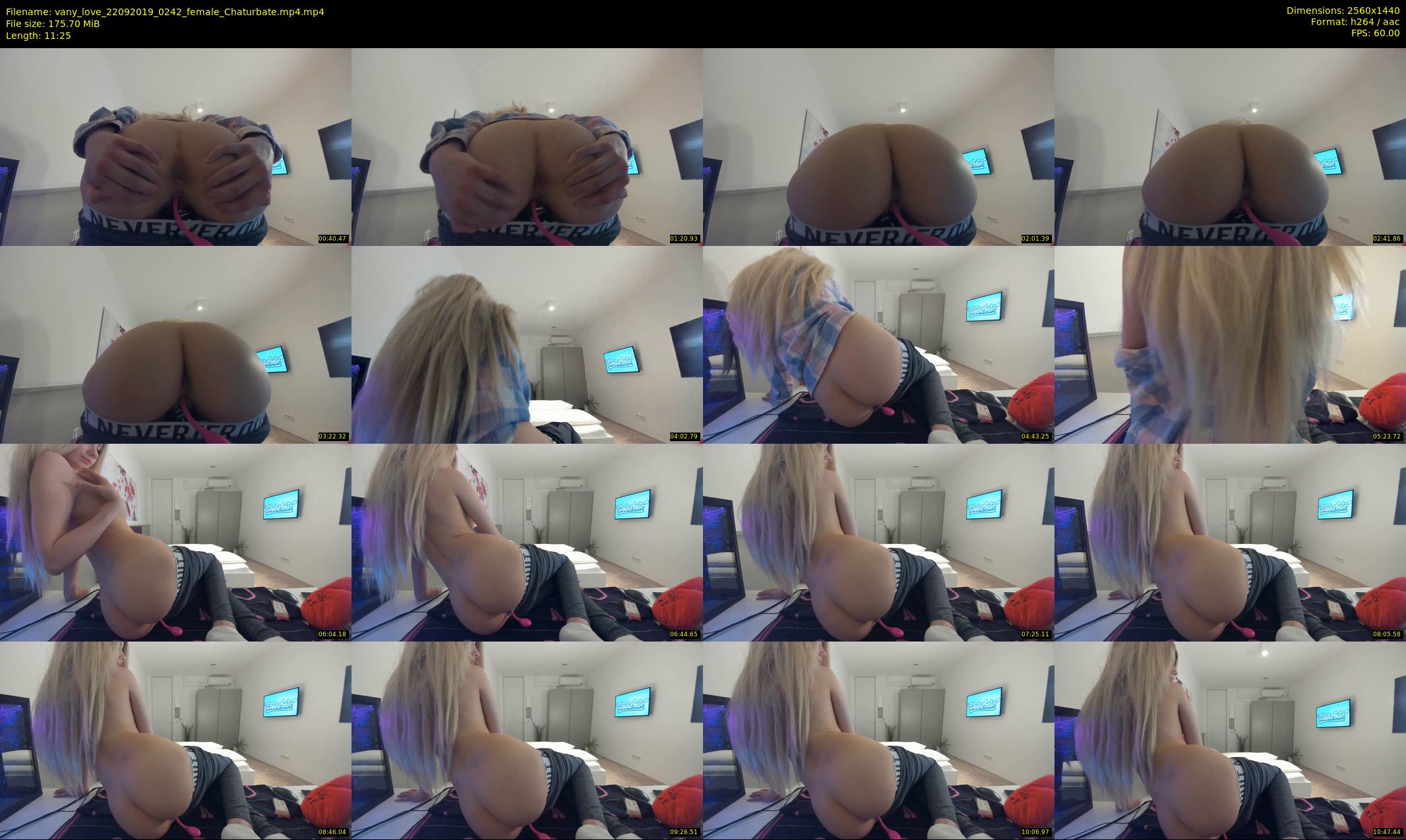vany_love — 12 minute Chaturbate female cam show recording, 1080p, Sep 22, 2019