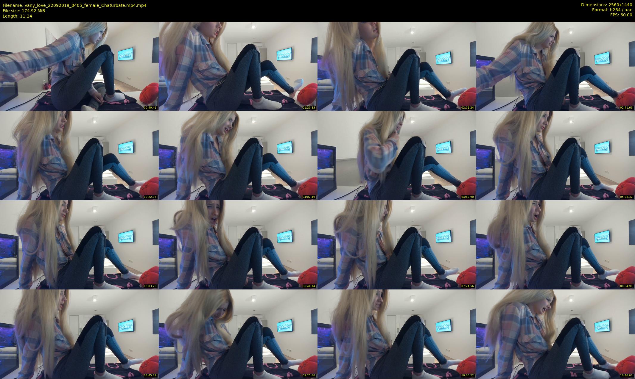vany_love — 12 minute Chaturbate female cam show recording, 1080p, Sep 22, 2019