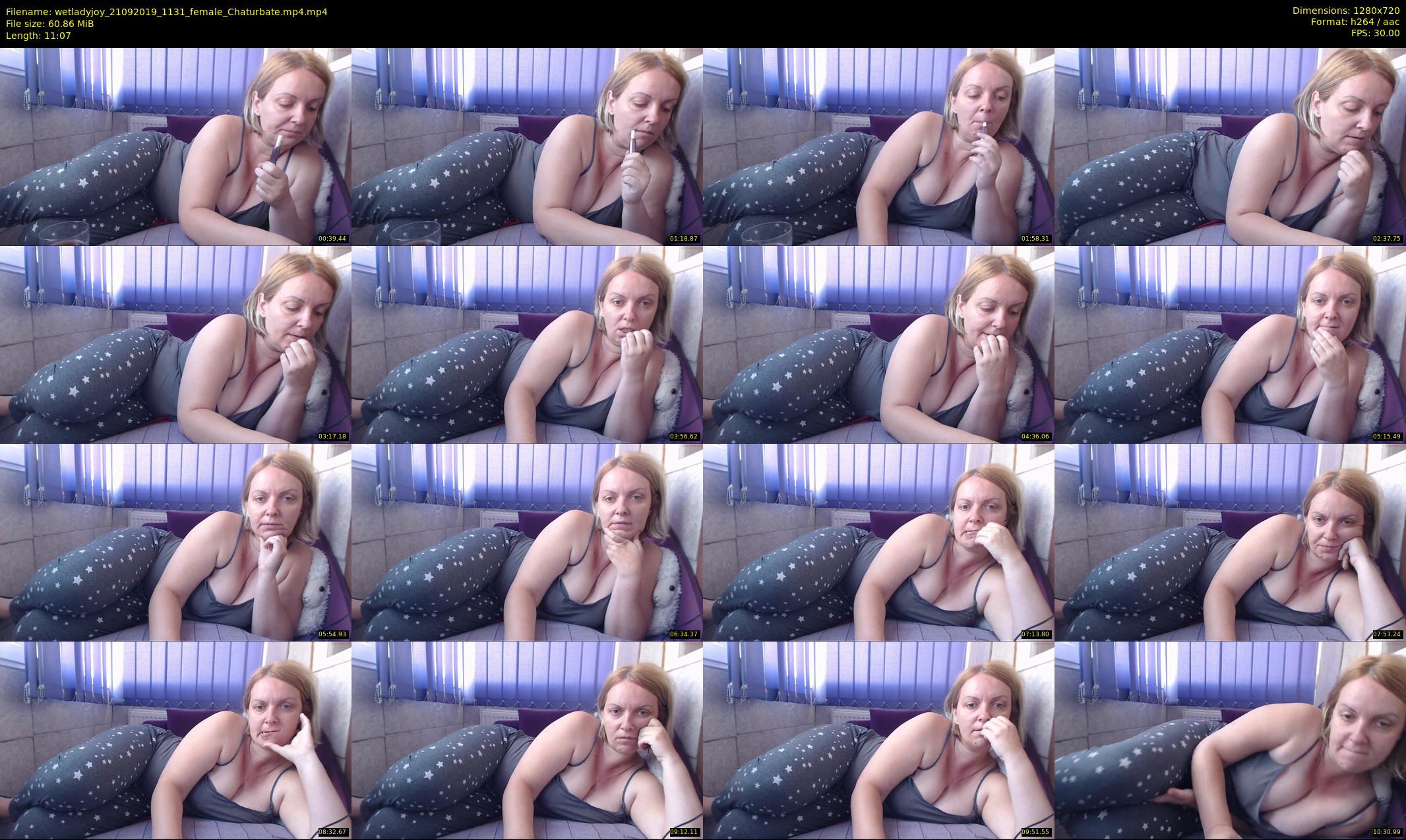 wetladyjoy — 12 minute Chaturbate female cam show recording, 720p, Sep 21, 2019