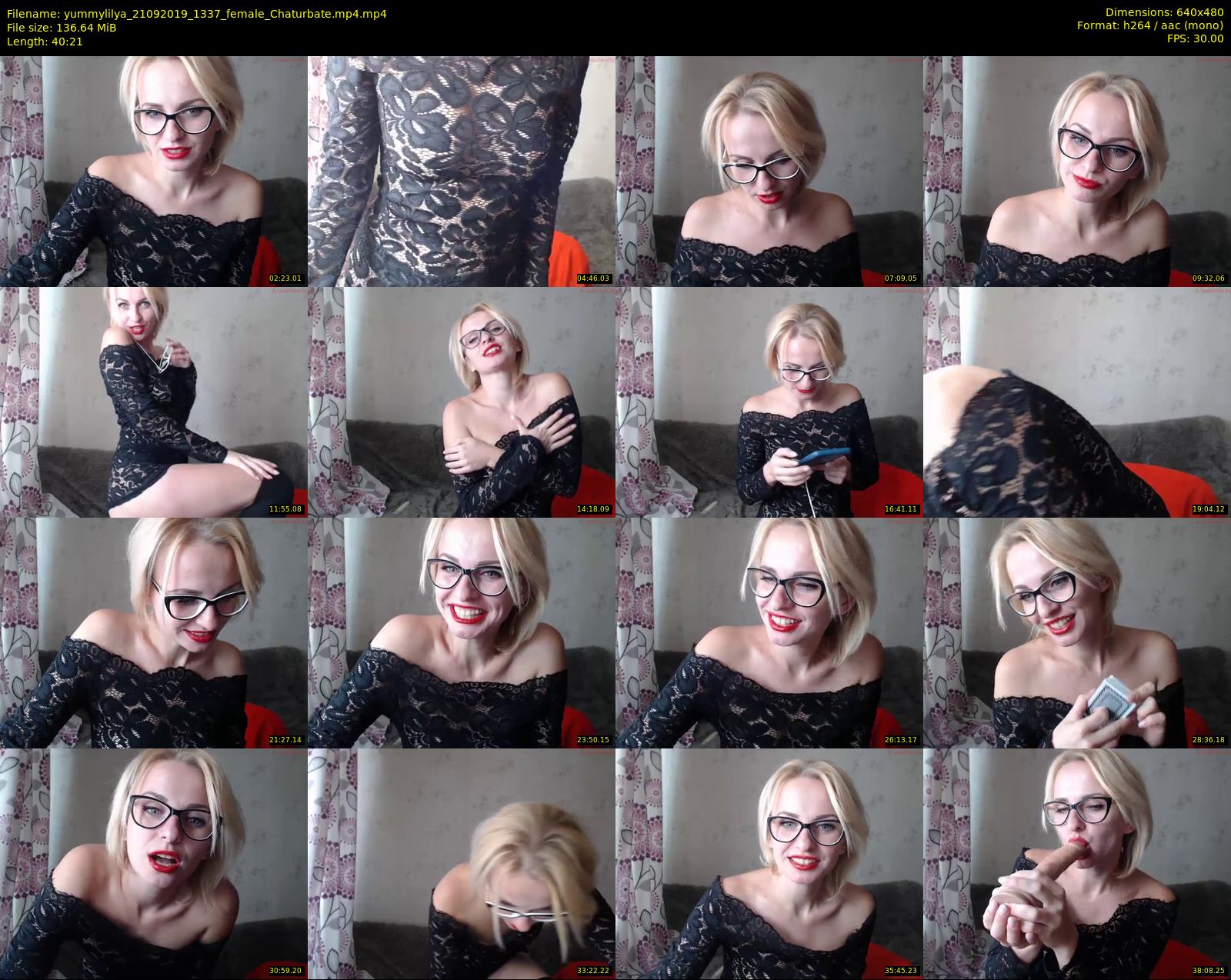 yummylilya — 41 minute Chaturbate female cam show recording, 480p, Sep 21, 2019