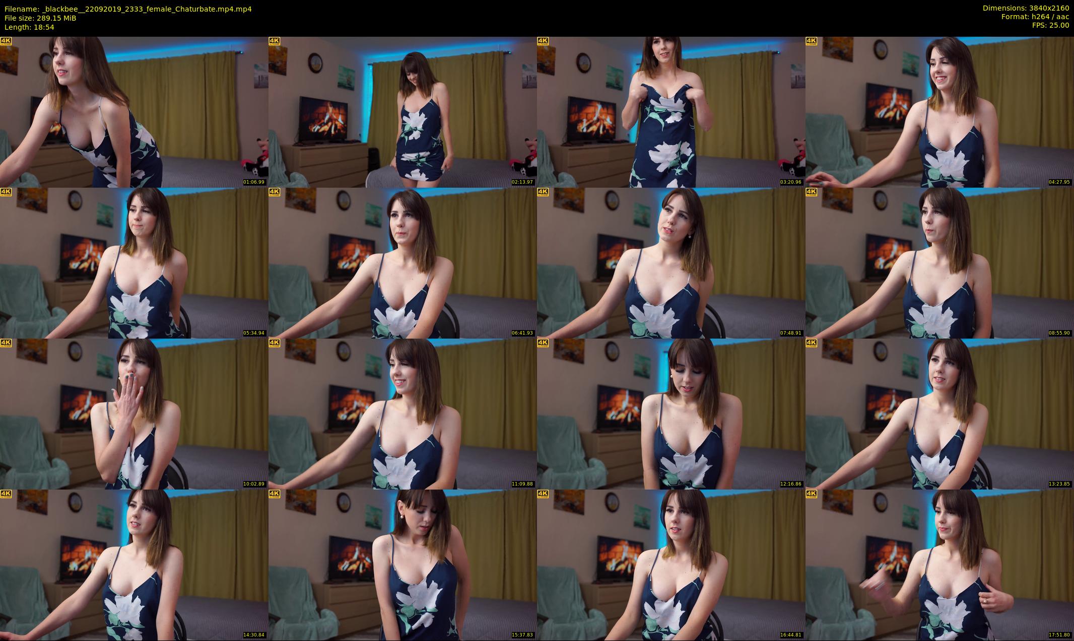 _blackbee_ — 19 minute Chaturbate female cam show recording, 4K, Sep 22, 2019