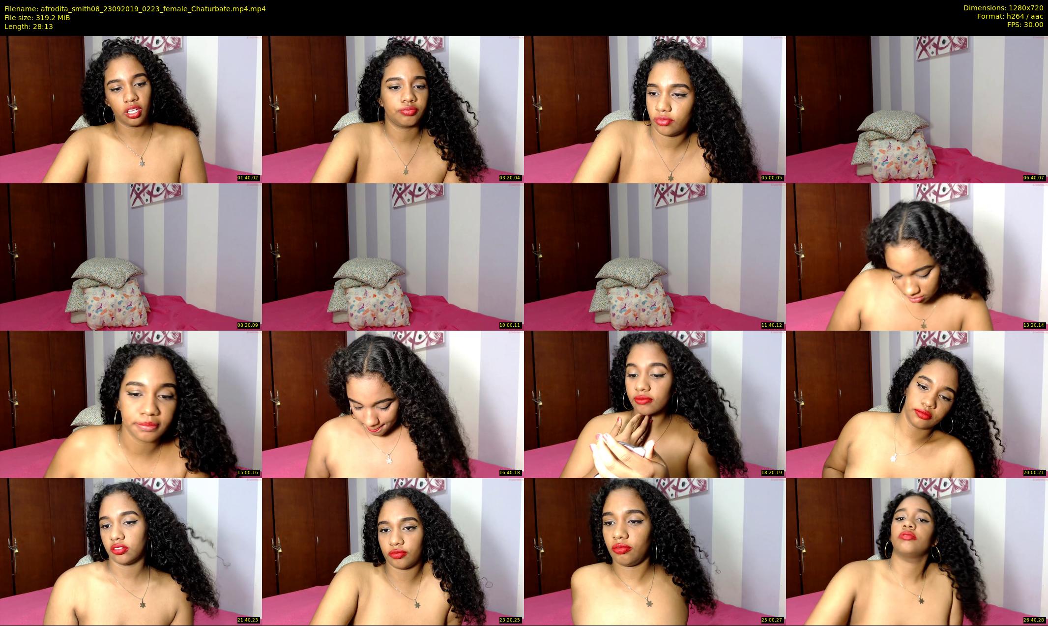 afrodita_smith08 — 29 minute Chaturbate female cam show recording, 720p, Sep 23, 2019