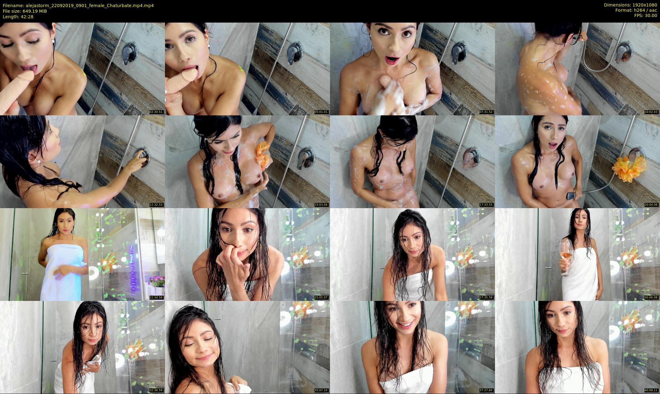 alejastorm — 43 minute Chaturbate female cam show recording, 1080p, Sep 22, 2019