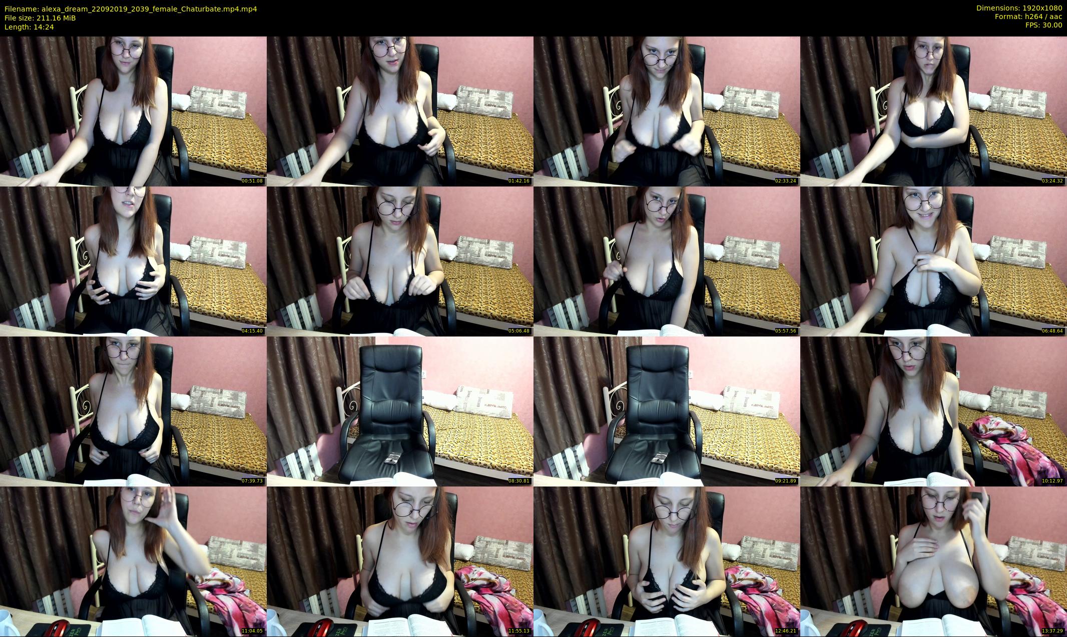 alexa_dream — 15 minute Chaturbate female cam show recording, 1080p, Sep 22, 2019