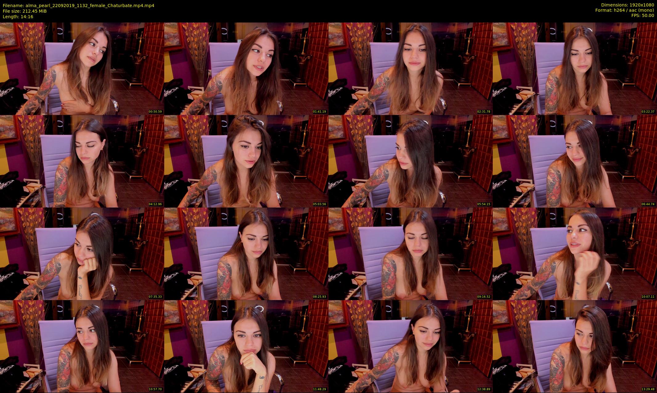 alma_pearl — 15 minute Chaturbate female cam show recording, 1080p, Sep 22, 2019