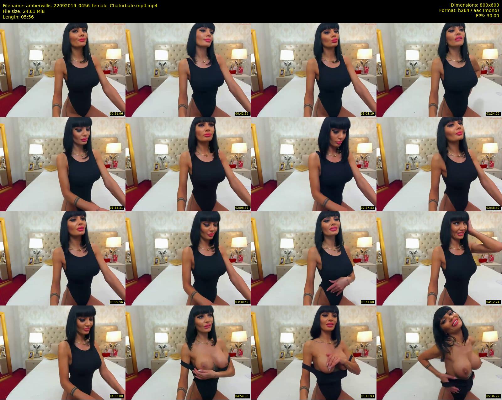 amberwillis — 6 minute Chaturbate female cam show recording, 480p, Sep 22, 2019