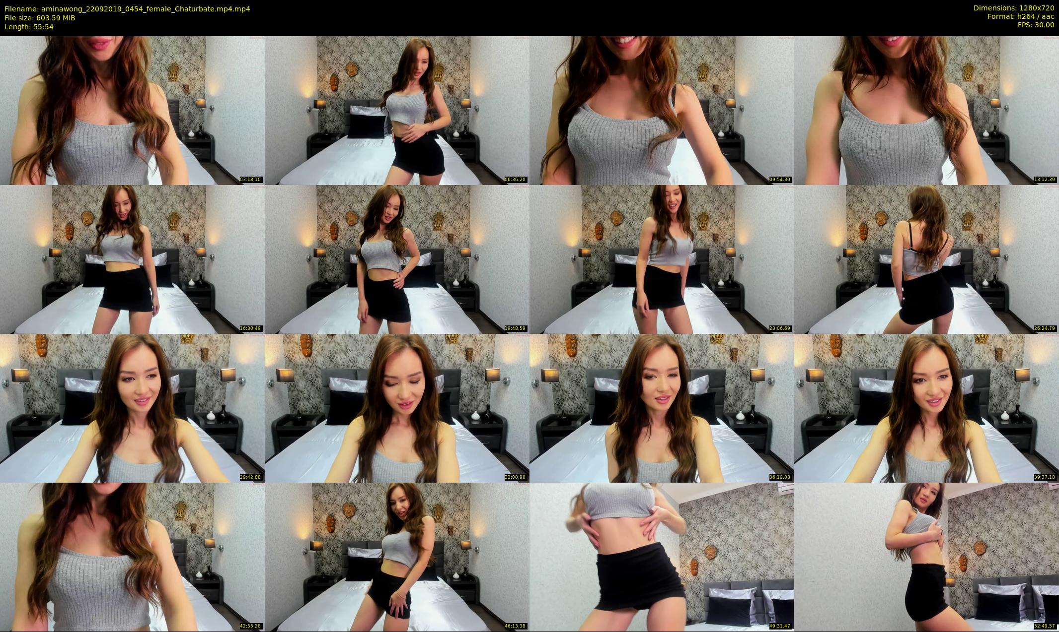 aminawong — 56 minute Chaturbate female cam show recording, 720p, Sep 22, 2019