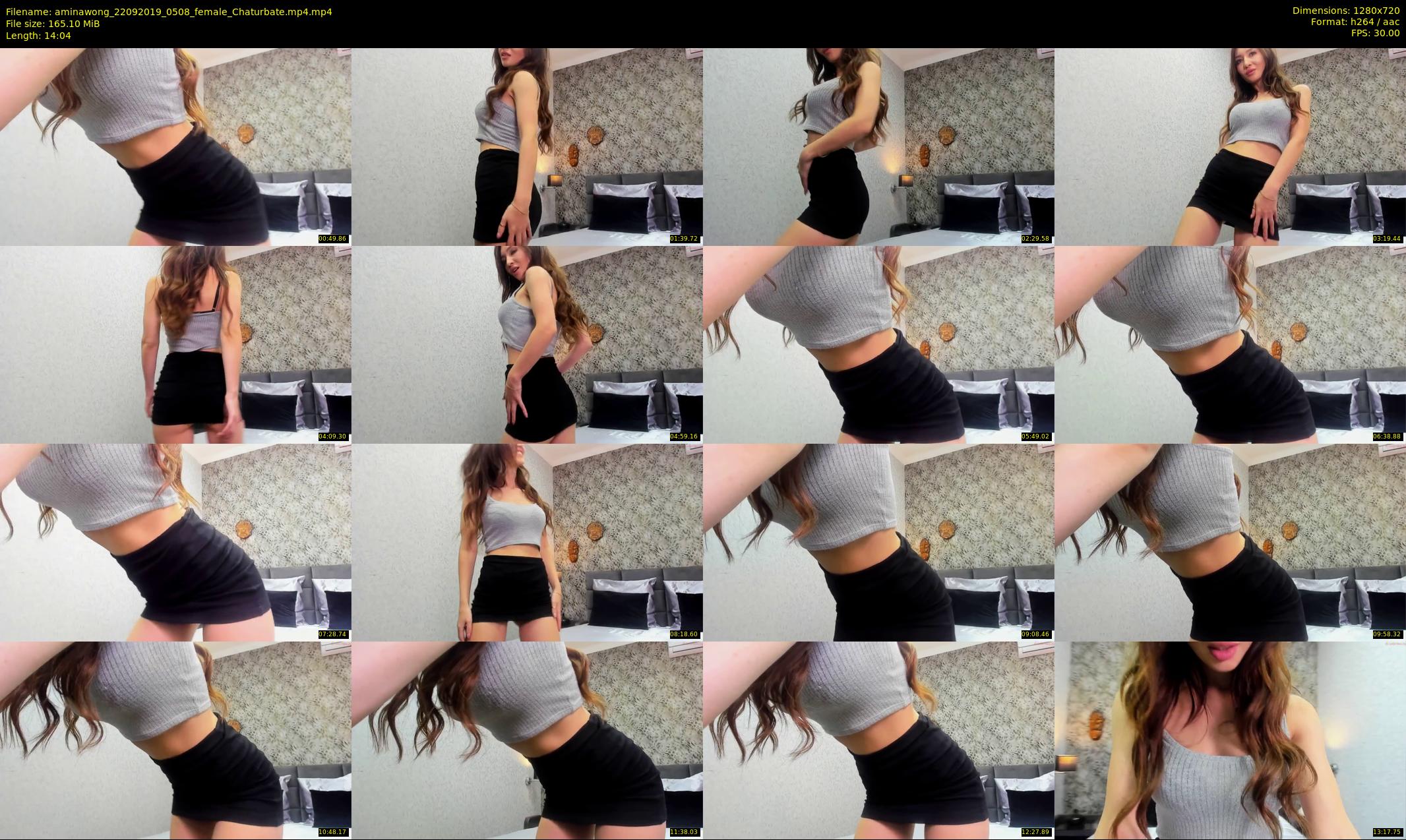 aminawong — 15 minute Chaturbate female cam show recording, 720p, Sep 22, 2019