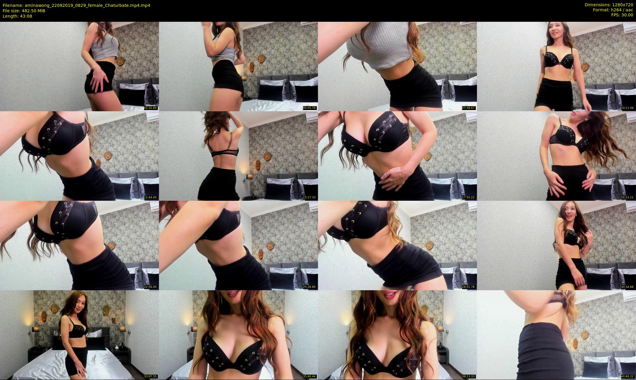 aminawong — 44 minute Chaturbate female cam show recording, 720p, Sep 22, 2019