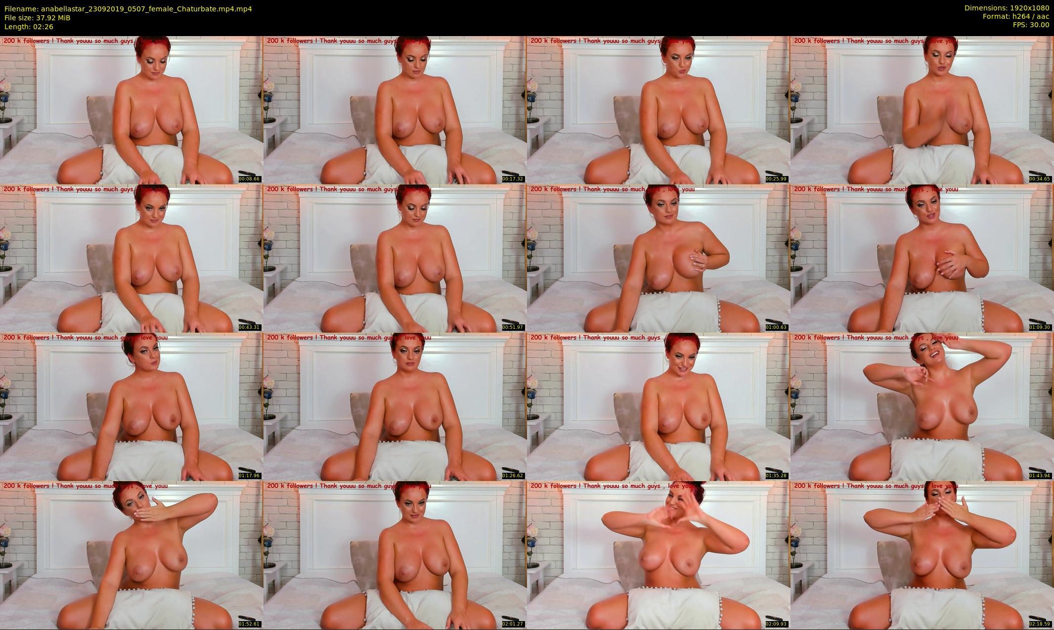 anabellastar — 3 minute Chaturbate female cam show recording, 1080p, Sep 23, 2019