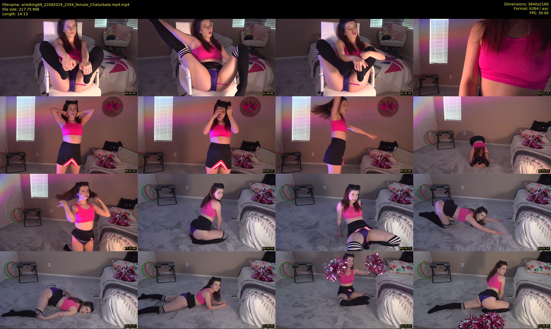 arielking69 — 15 minute Chaturbate female cam show recording, 4K, Sep 22, 2019
