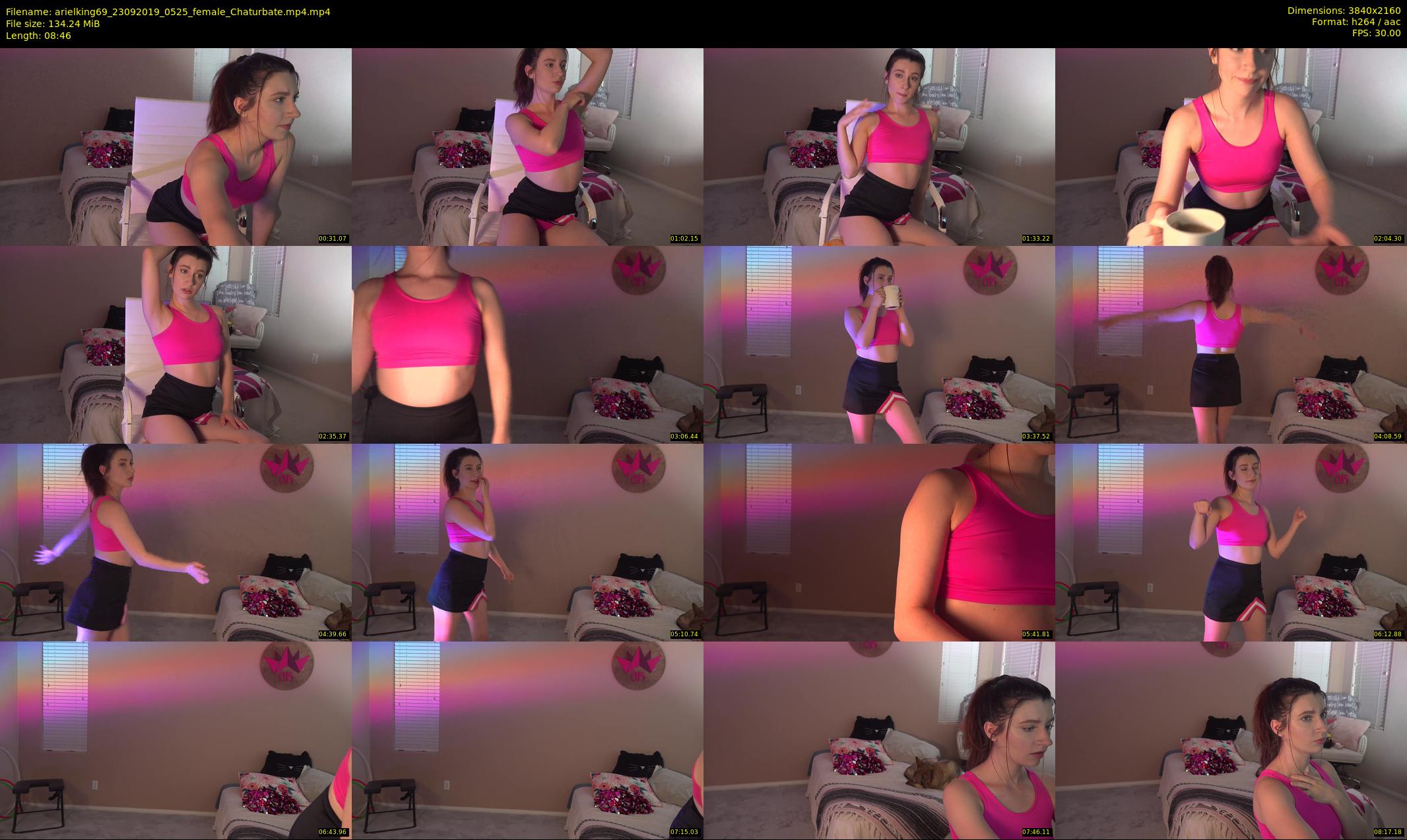 arielking69 — 9 minute Chaturbate female cam show recording, 4K, Sep 23, 2019