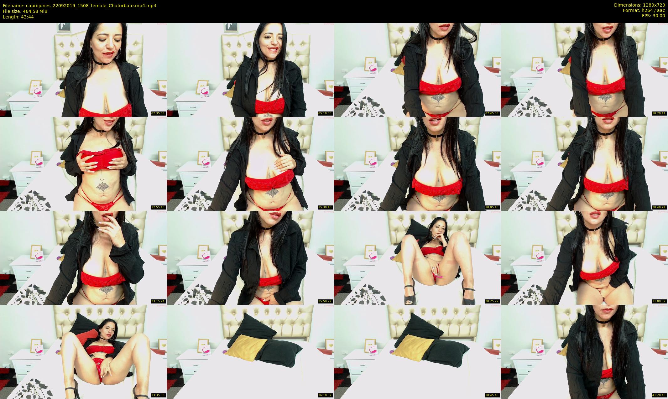 capriijones — 44 minute Chaturbate female cam show recording, 720p, Sep 22, 2019