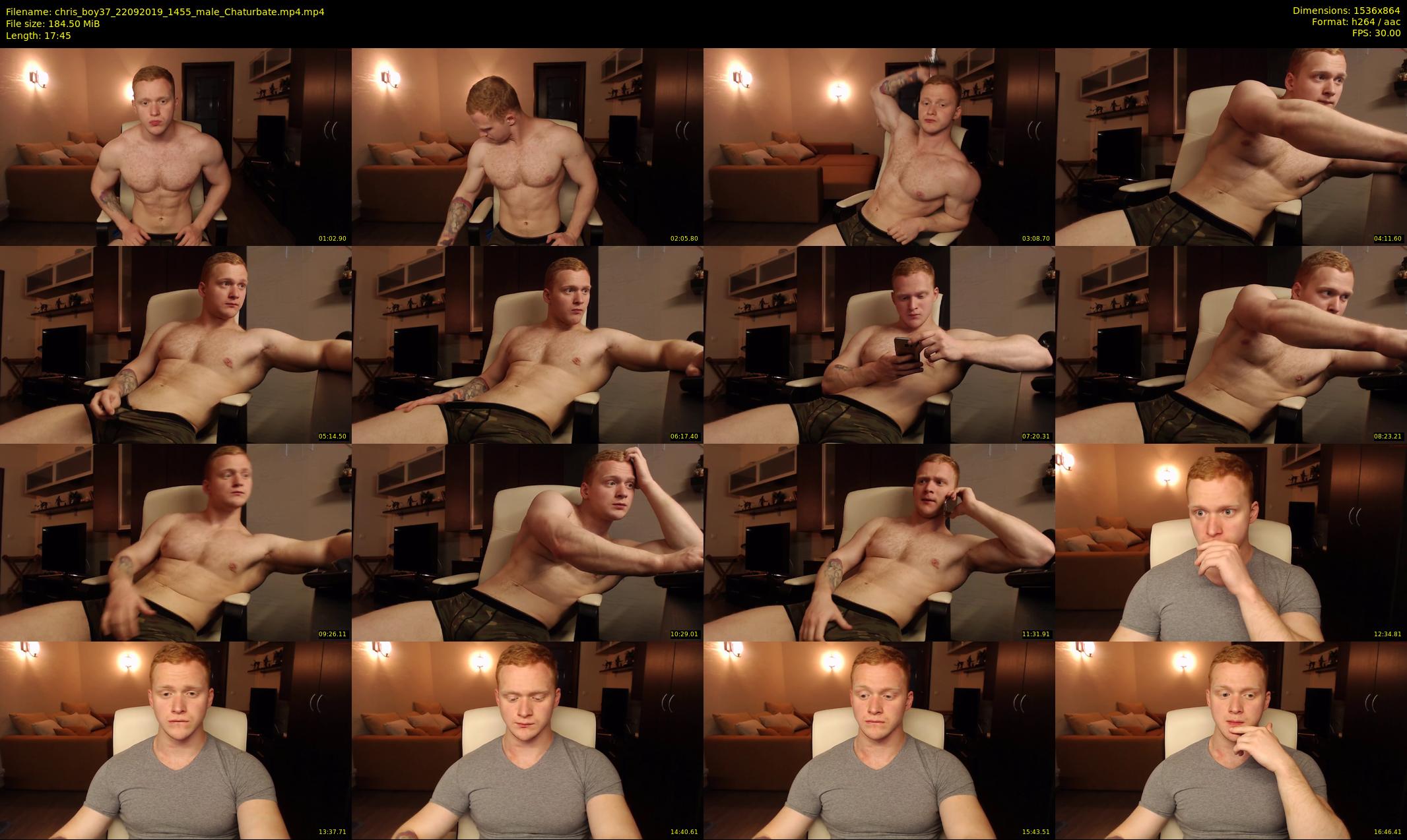 chris_boy37 — 18 minute Chaturbate male cam show recording, 720p, Sep 22, 2019