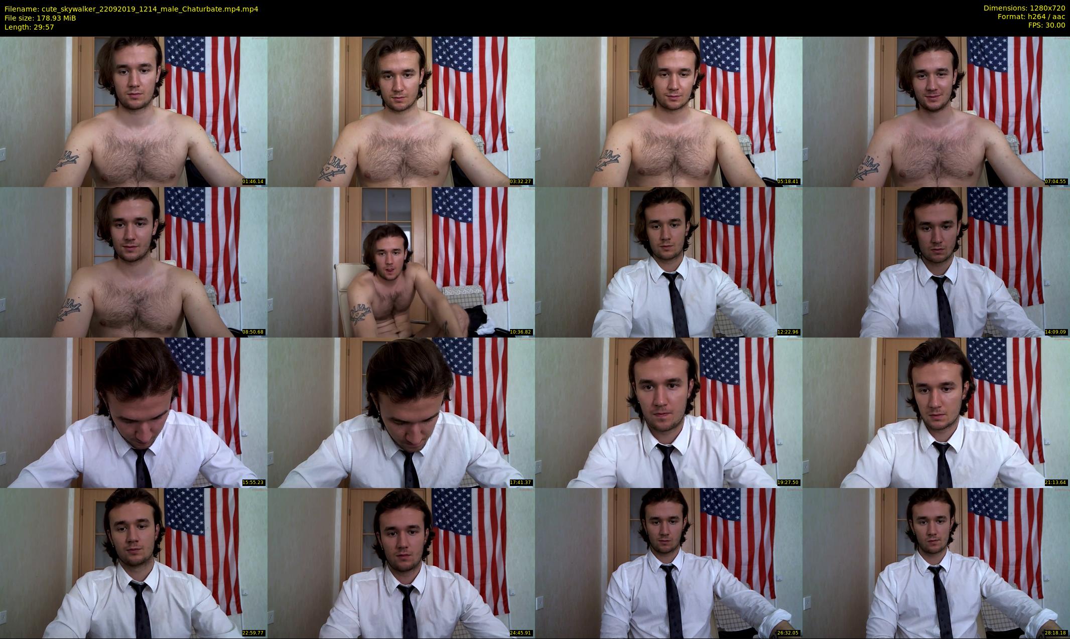 cute_skywalker — 30 minute Chaturbate male cam show recording, 720p, Sep 22, 2019