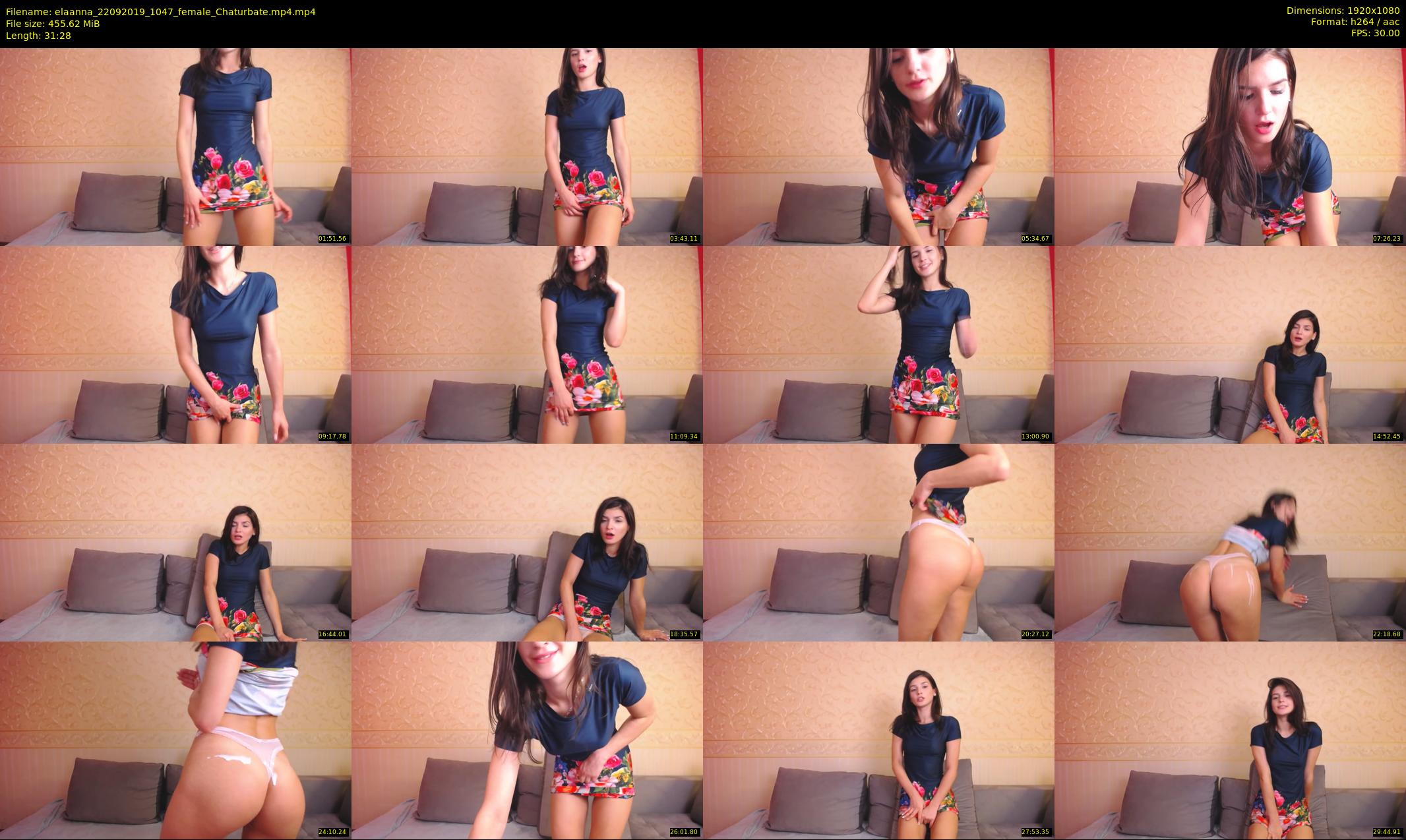 elaanna — 32 minute Chaturbate female cam show recording, 1080p, Sep 22, 2019