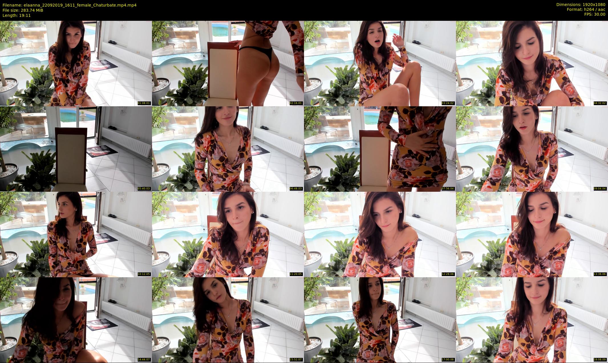 elaanna — 20 minute Chaturbate female cam show recording, 1080p, Sep 22, 2019