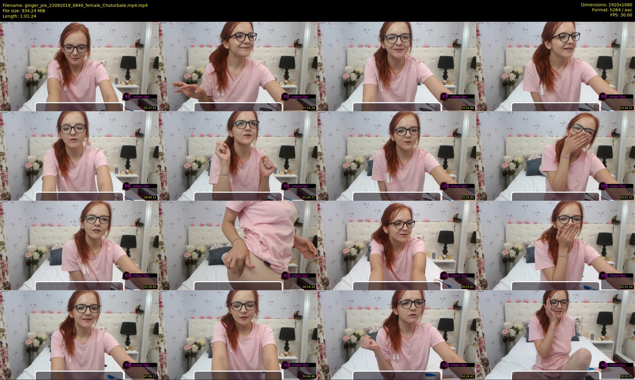 ginger_pie — 62 minute Chaturbate female cam show recording, 1080p, Sep 22, 2019