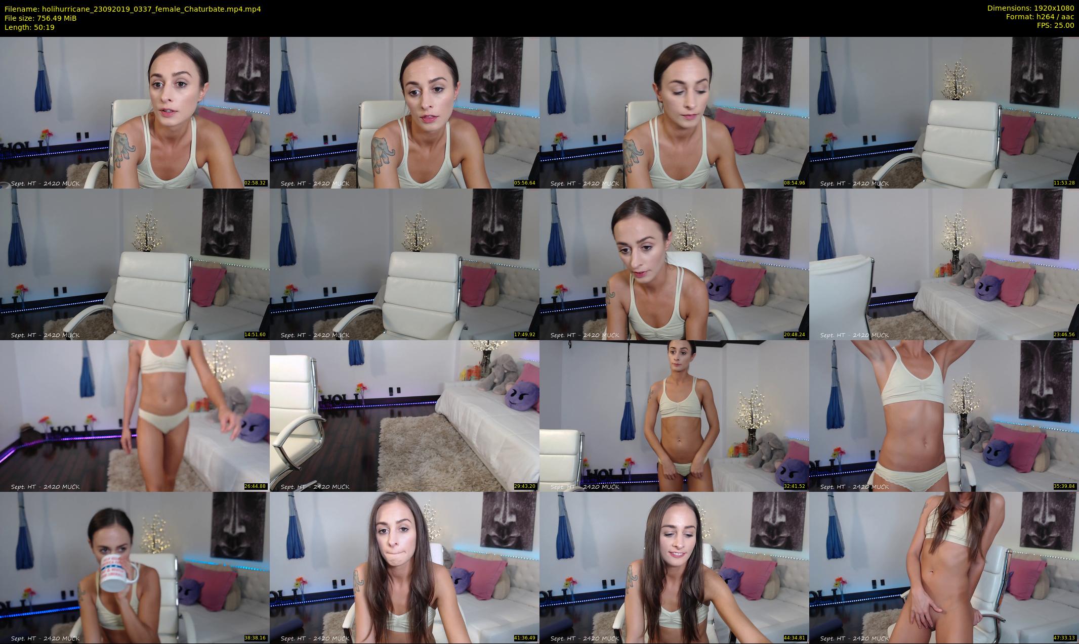 holihurricane — 51 minute Chaturbate female cam show recording, 1080p, Sep 23, 2019