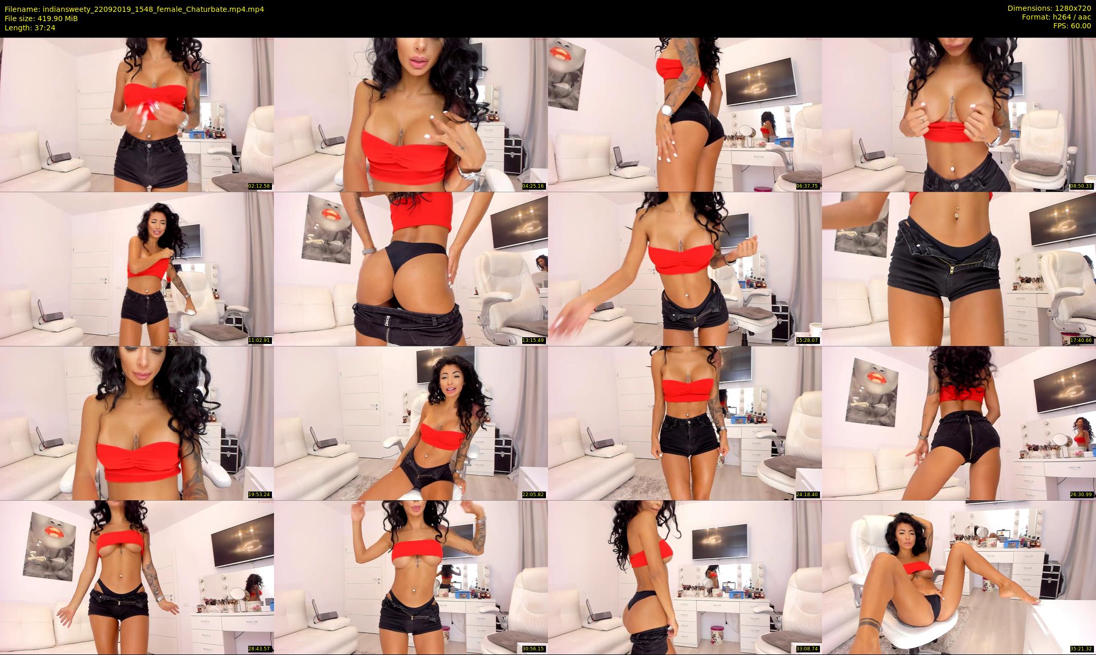 indiansweety — 38 minute Chaturbate female cam show recording, 720p, Sep 22, 2019