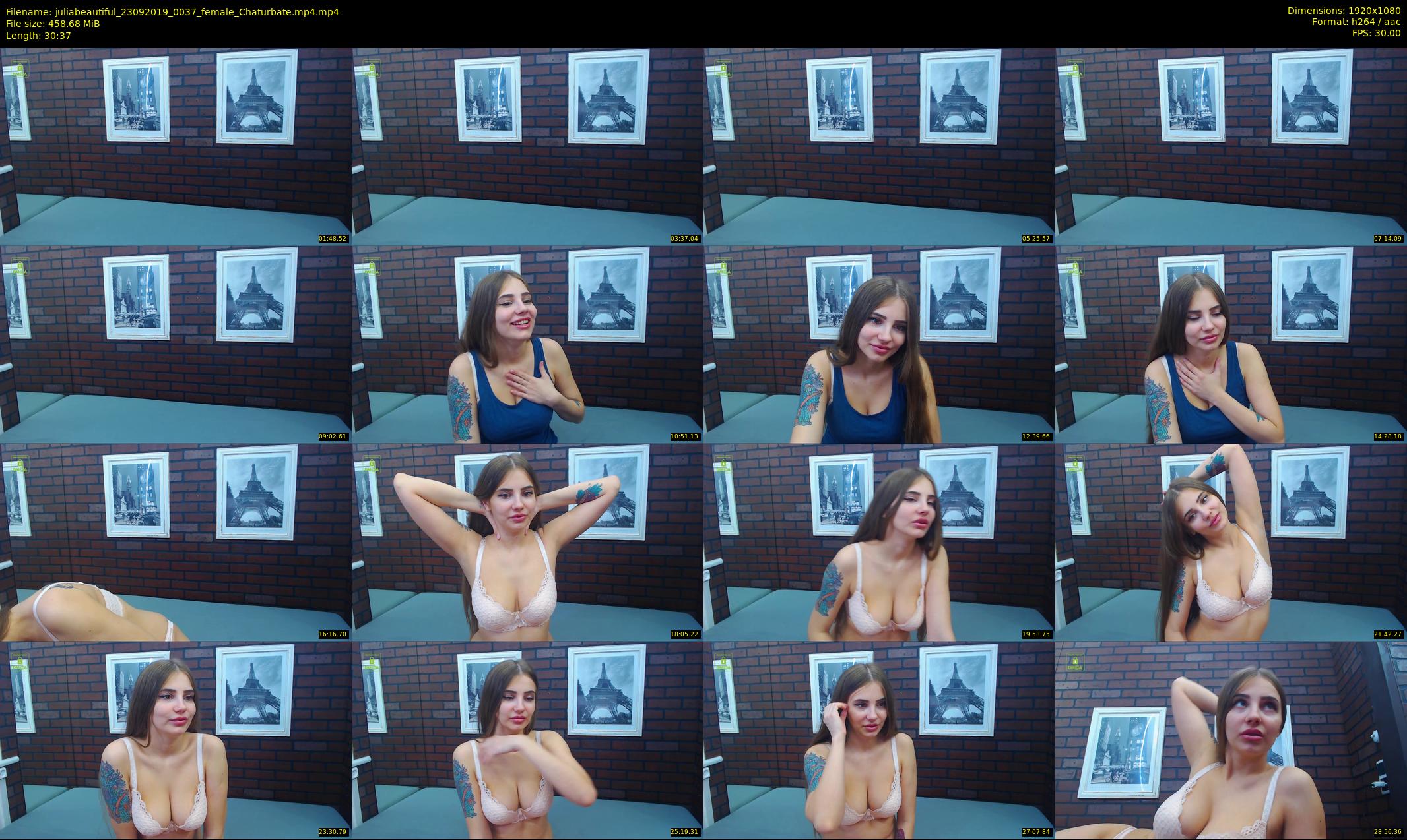 juliabeautiful — 31 minute Chaturbate female cam show recording, 1080p, Sep 23, 2019