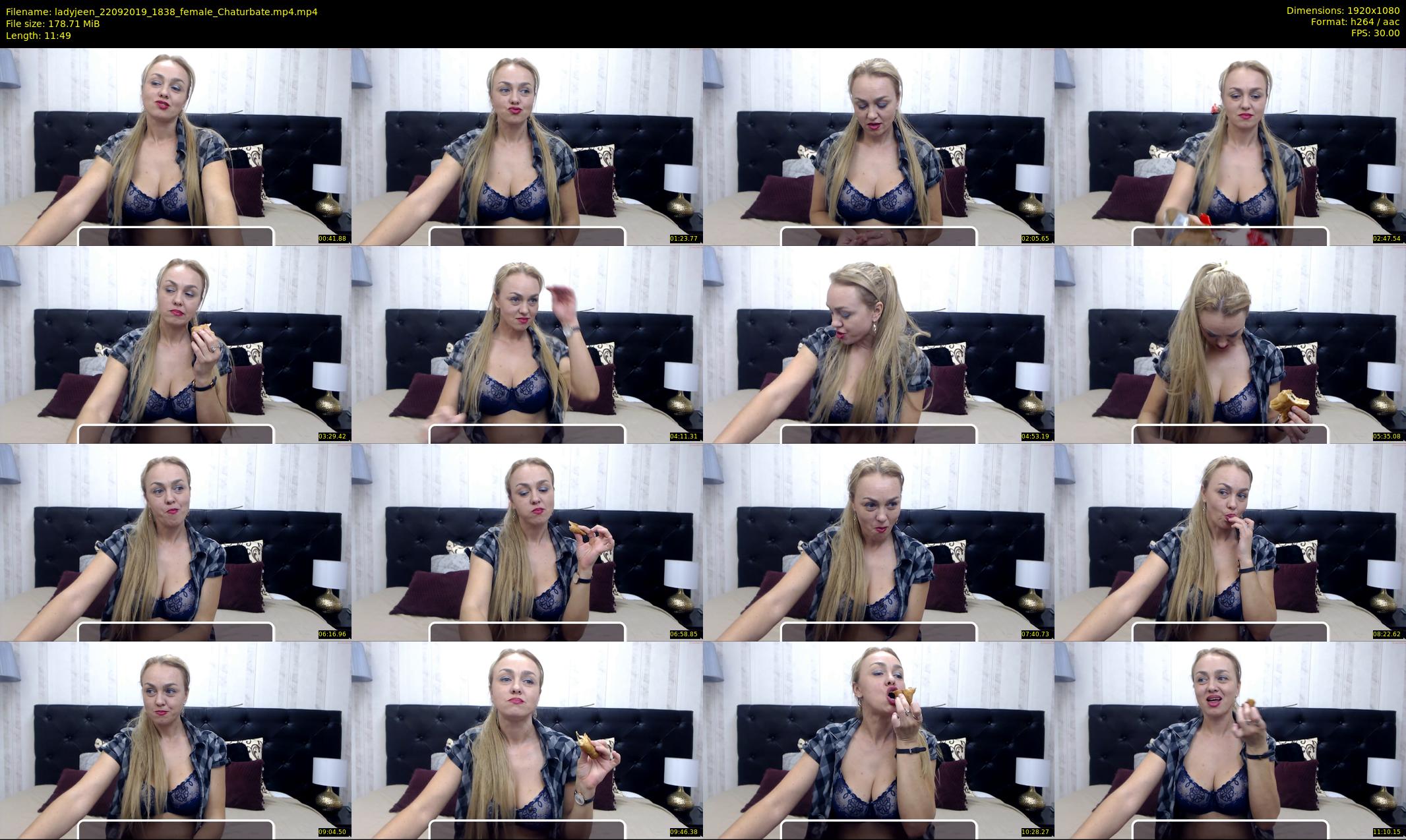 ladyjeen — 12 minute Chaturbate female cam show recording, 1080p, Sep 22, 2019