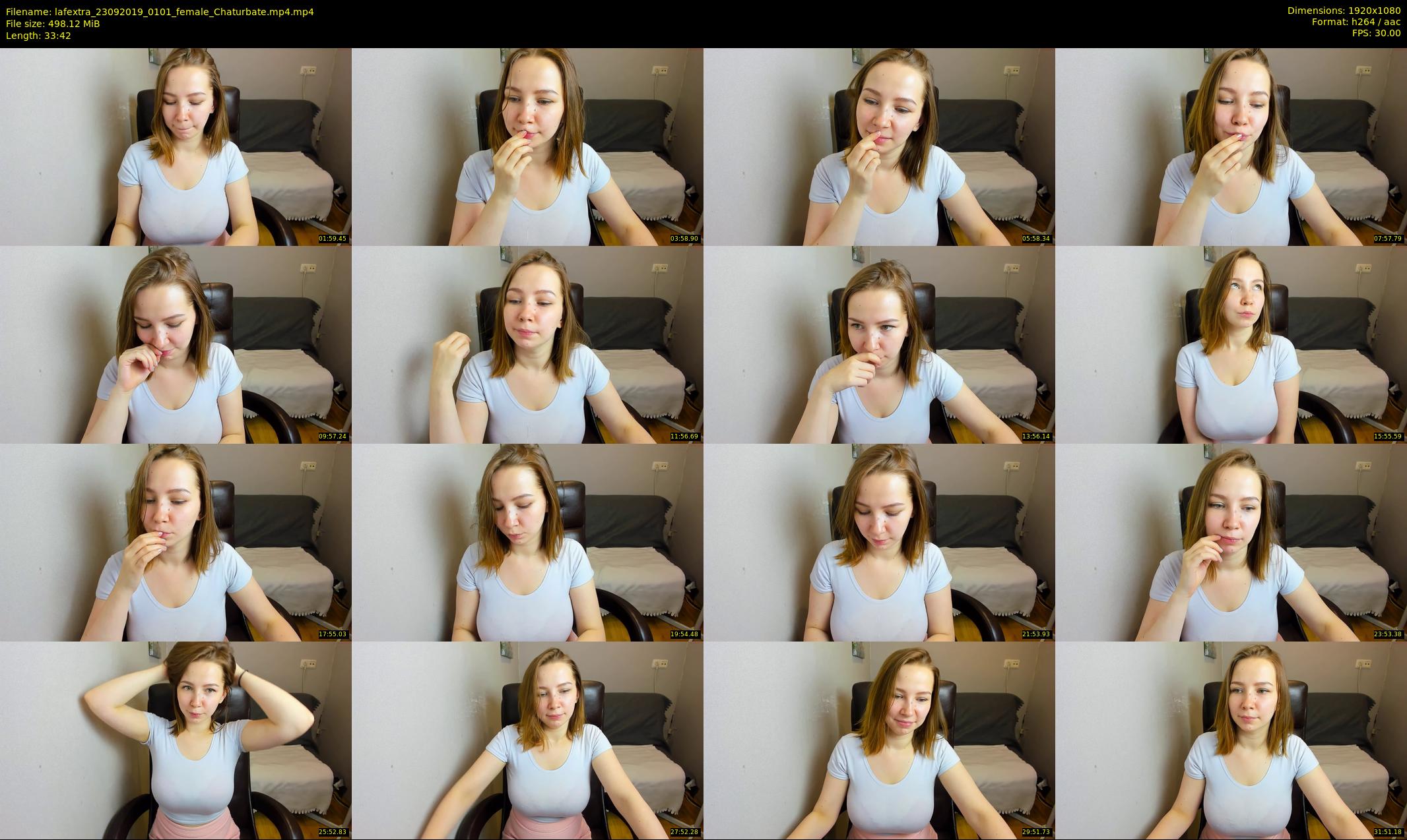 lafextra — 34 minute Chaturbate female cam show recording, 1080p, Sep 23, 2019