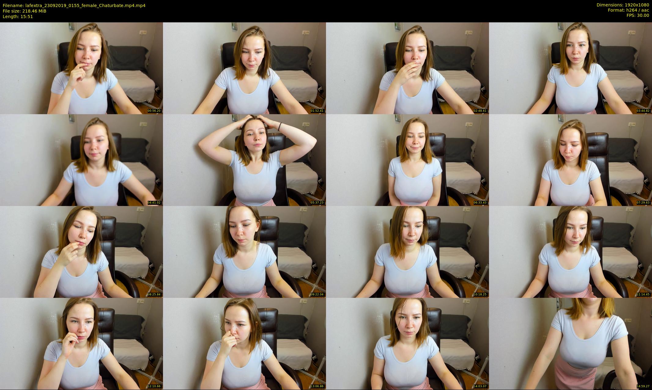 lafextra — 16 minute Chaturbate female cam show recording, 1080p, Sep 23, 2019