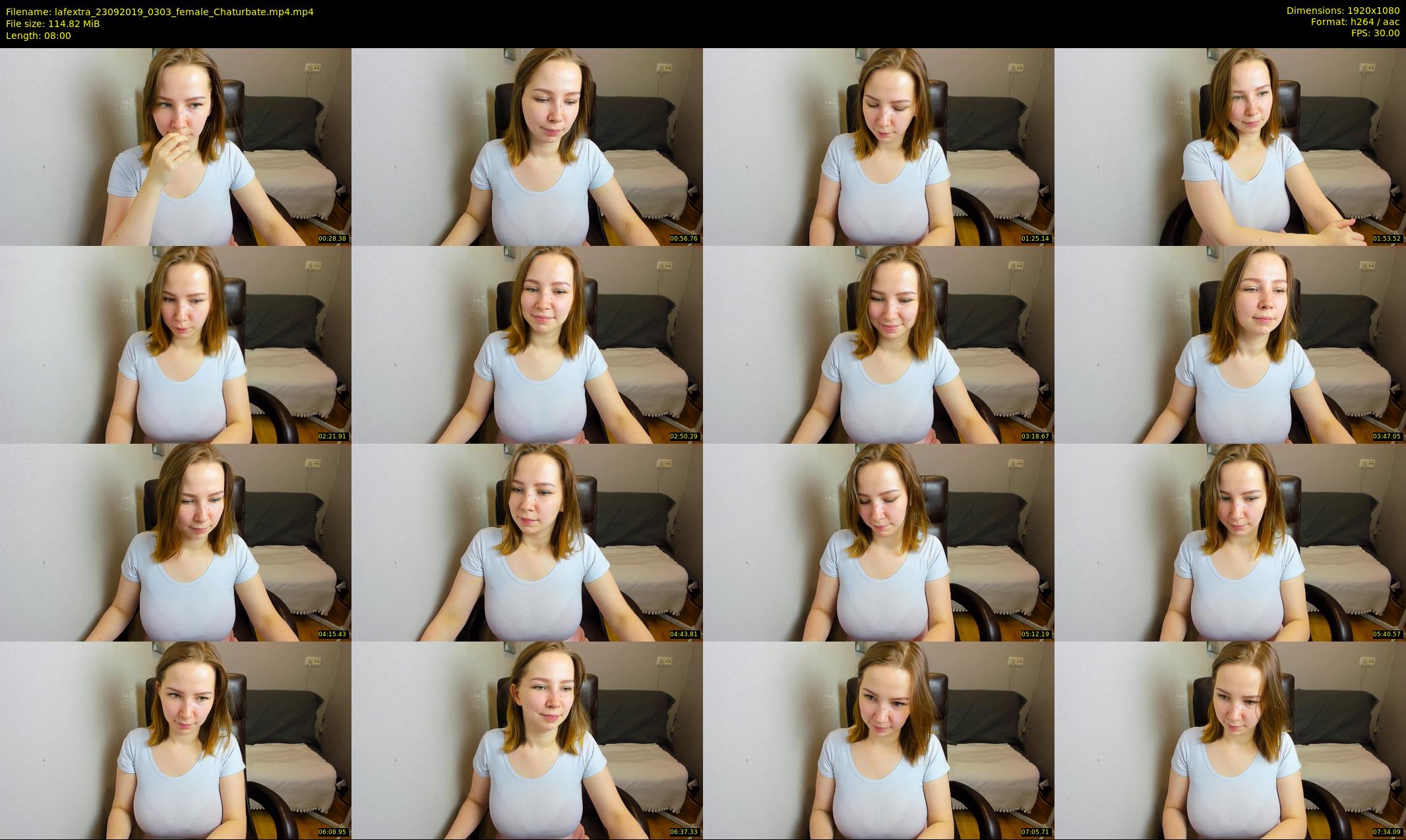 lafextra — 8 minute Chaturbate female cam show recording, 1080p, Sep 23, 2019
