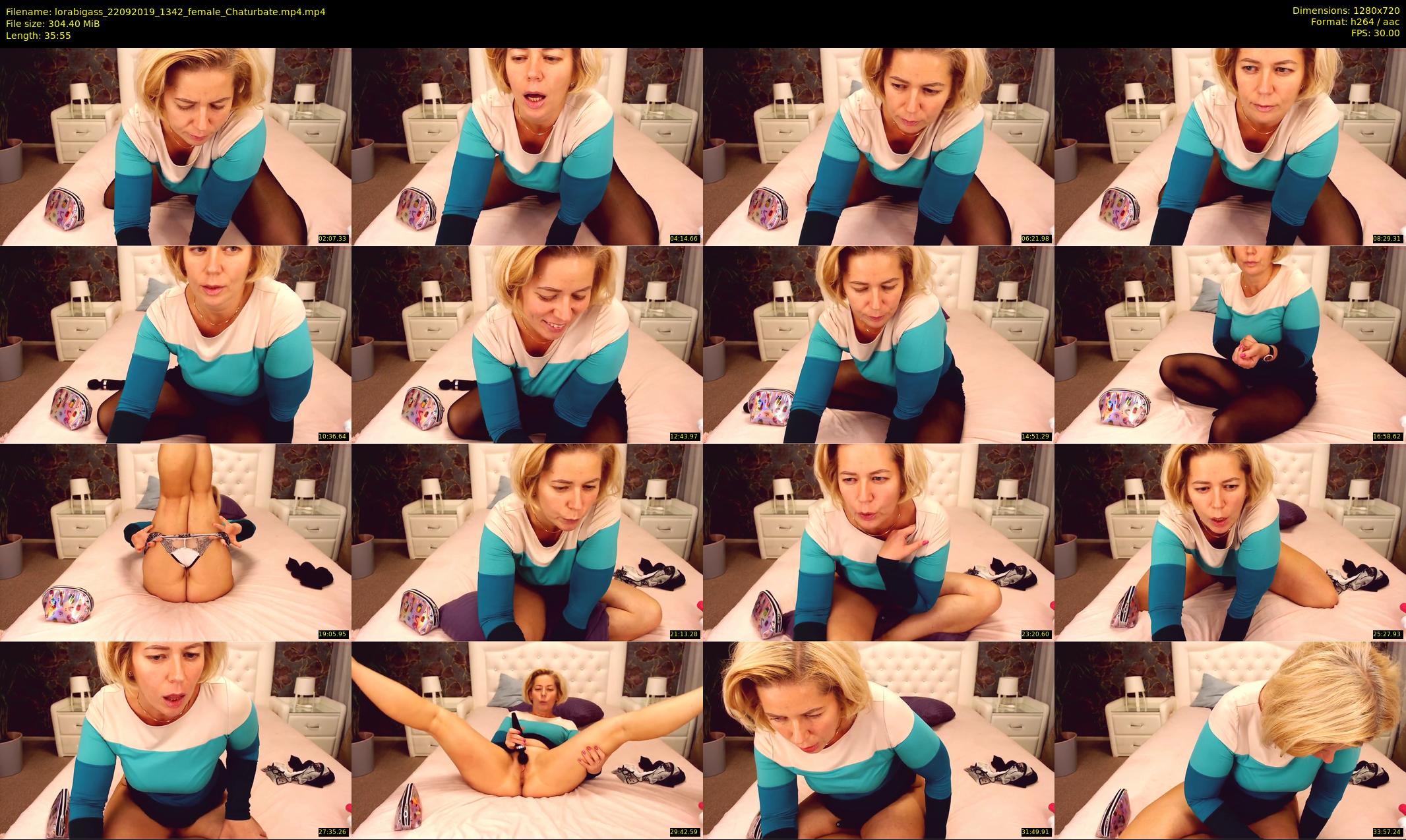 lorabigass — 36 minute Chaturbate female cam show recording, 720p, Sep 22, 2019