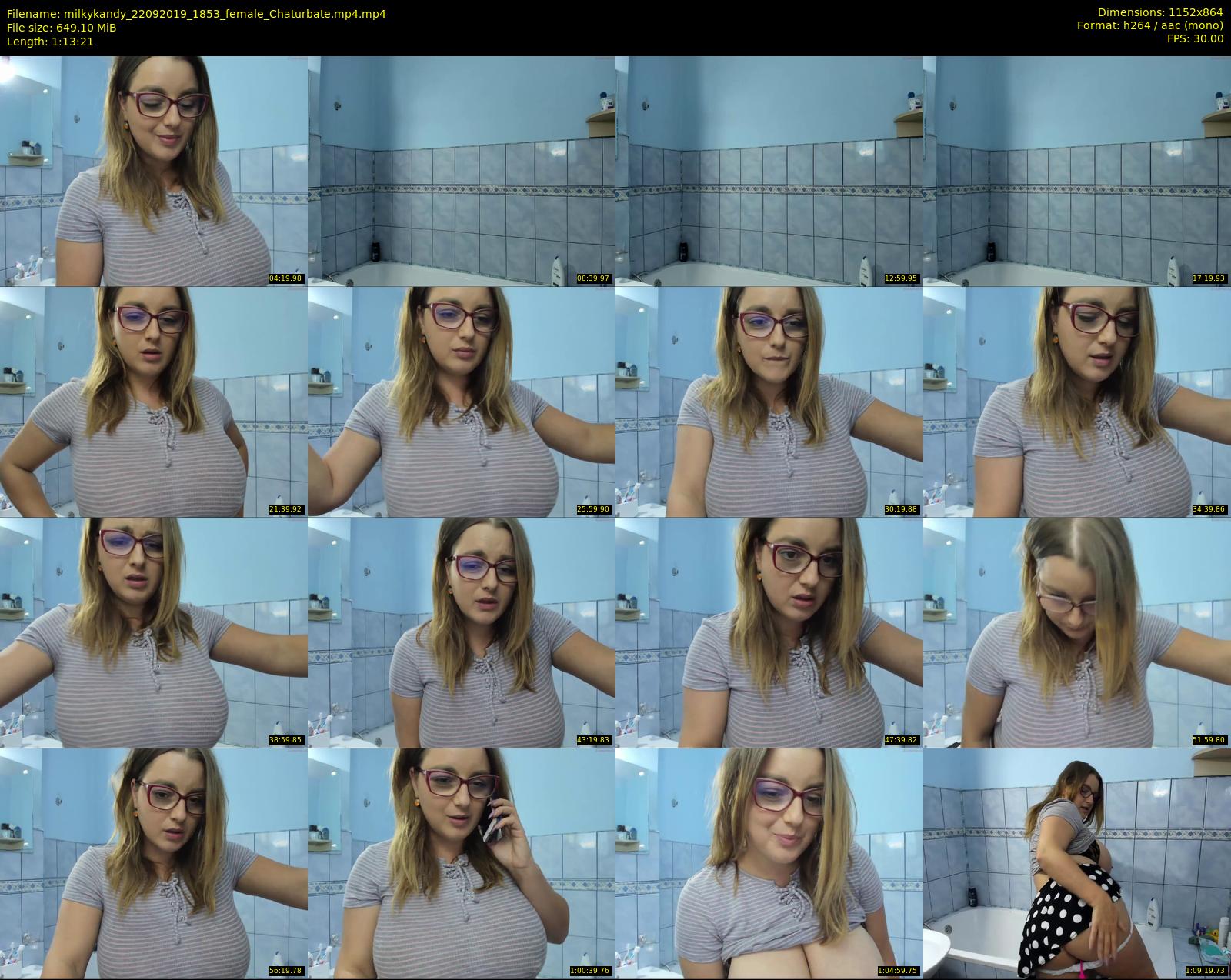 milkykandy — 74 minute Chaturbate female cam show recording, 720p, Sep 22, 2019