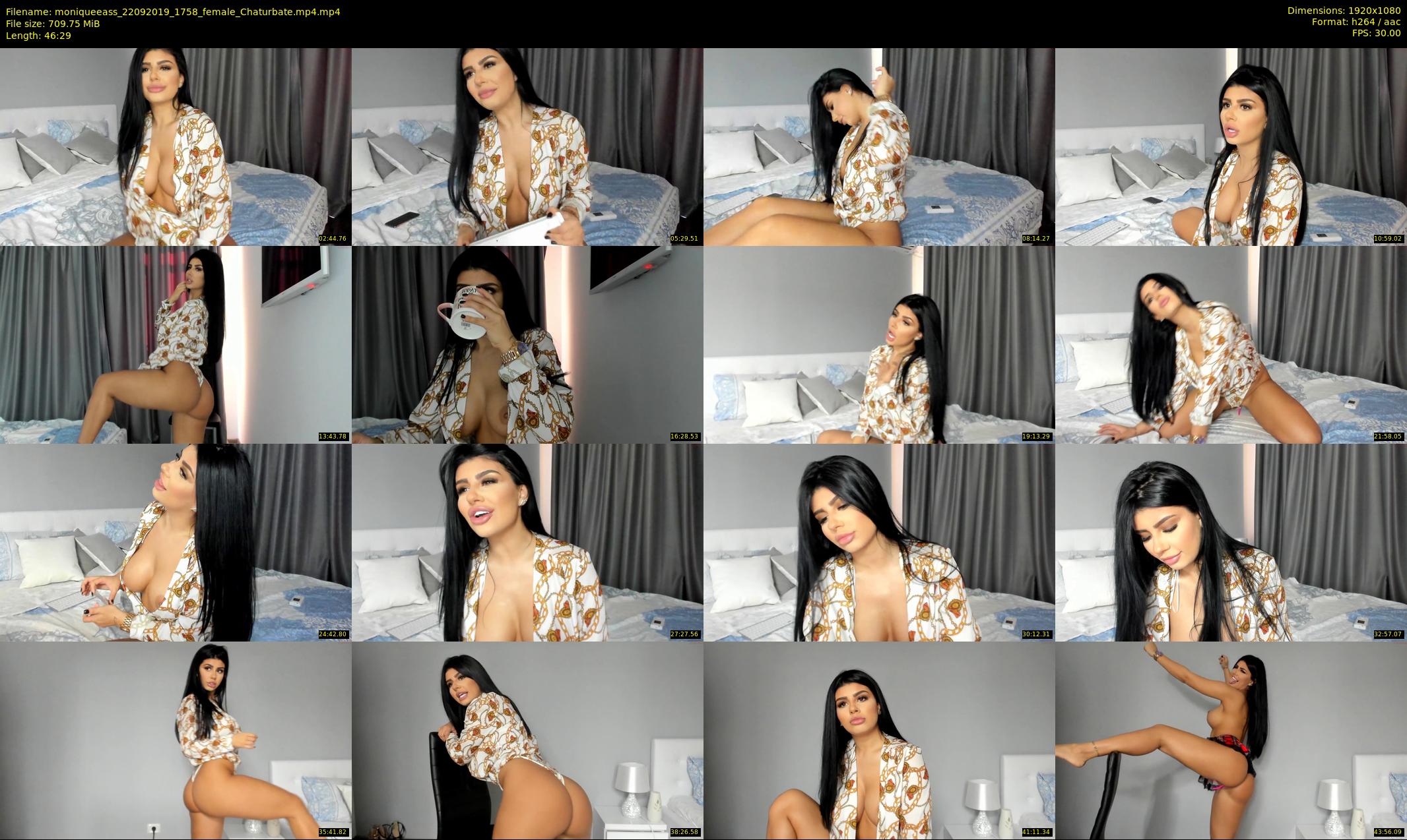 moniqueeass — 47 minute Chaturbate female cam show recording, 1080p, Sep 22, 2019