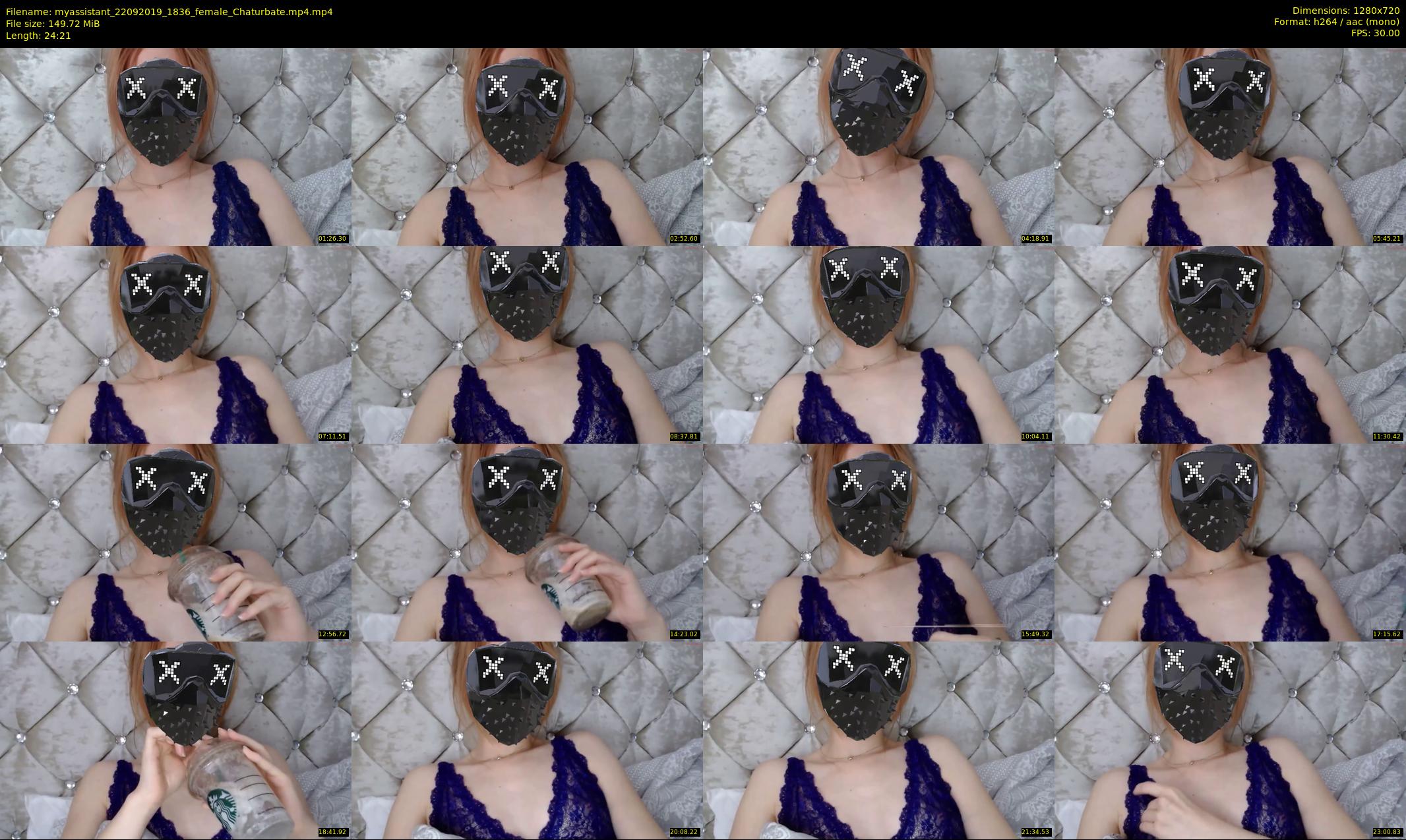 myassistant — 25 minute Chaturbate female cam show recording, 720p, Sep 22, 2019