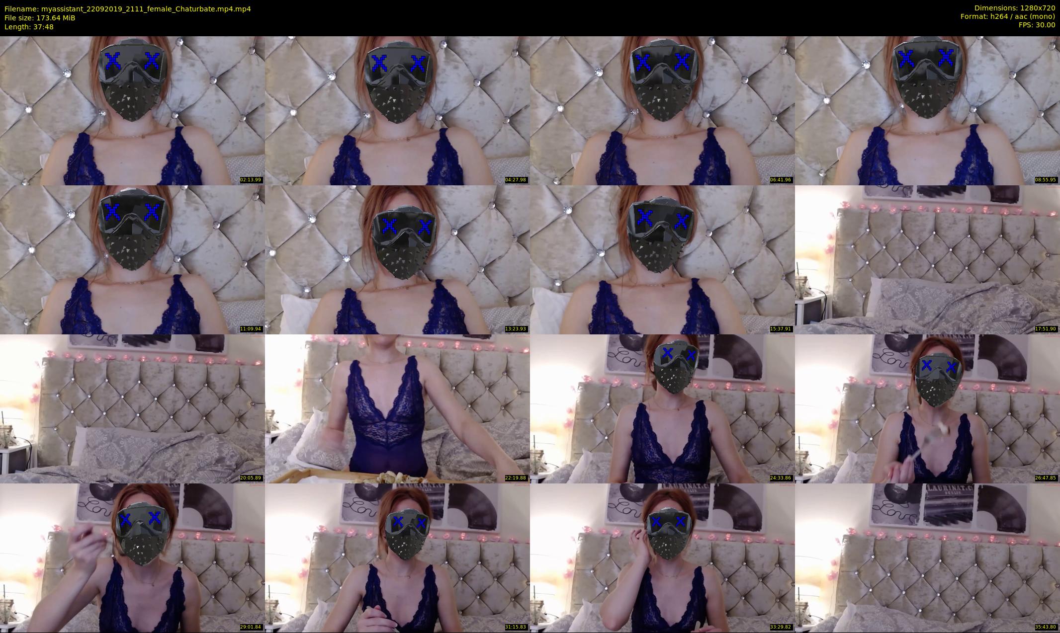 myassistant — 38 minute Chaturbate female cam show recording, 720p, Sep 22, 2019