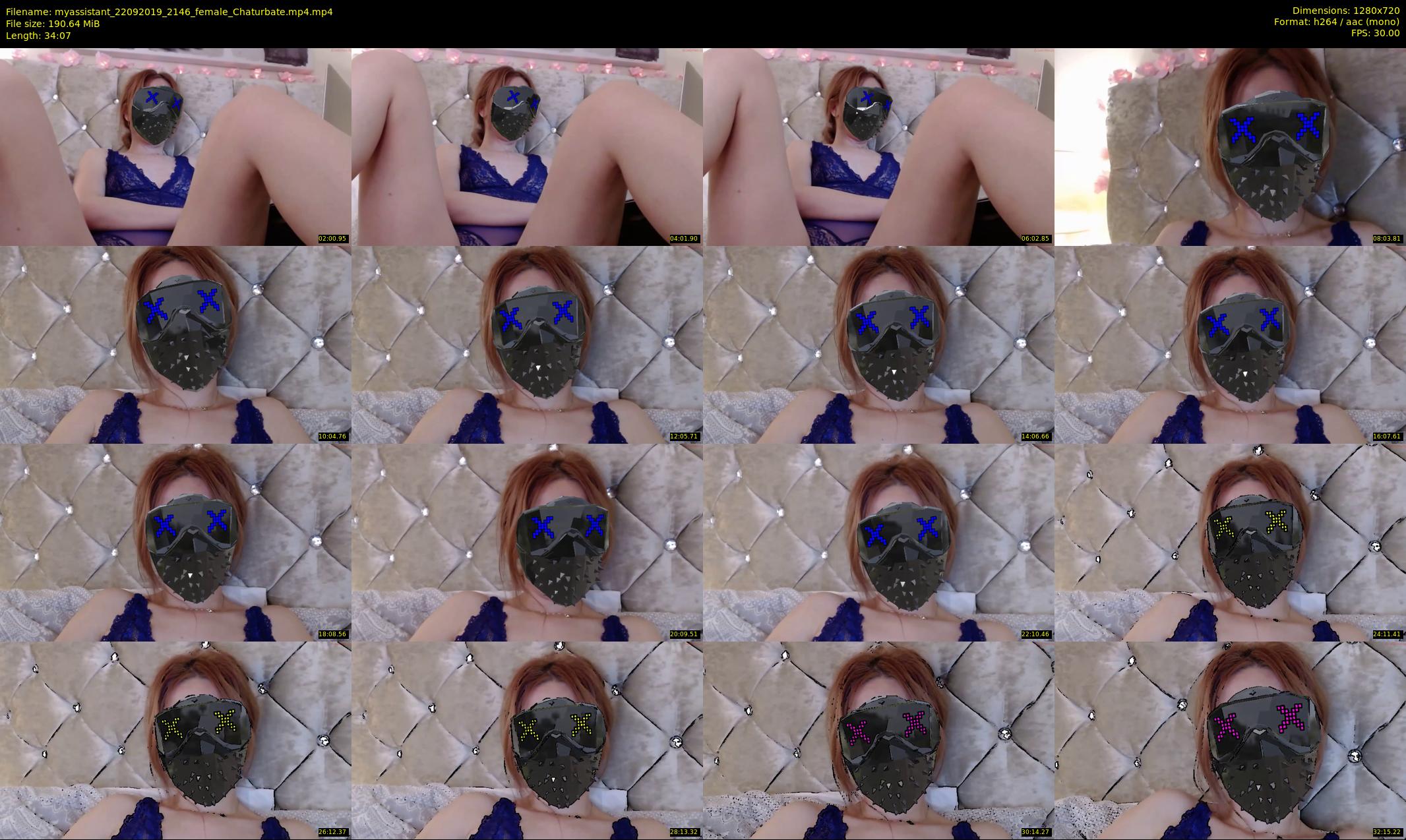 myassistant — 35 minute Chaturbate female cam show recording, 720p, Sep 22, 2019