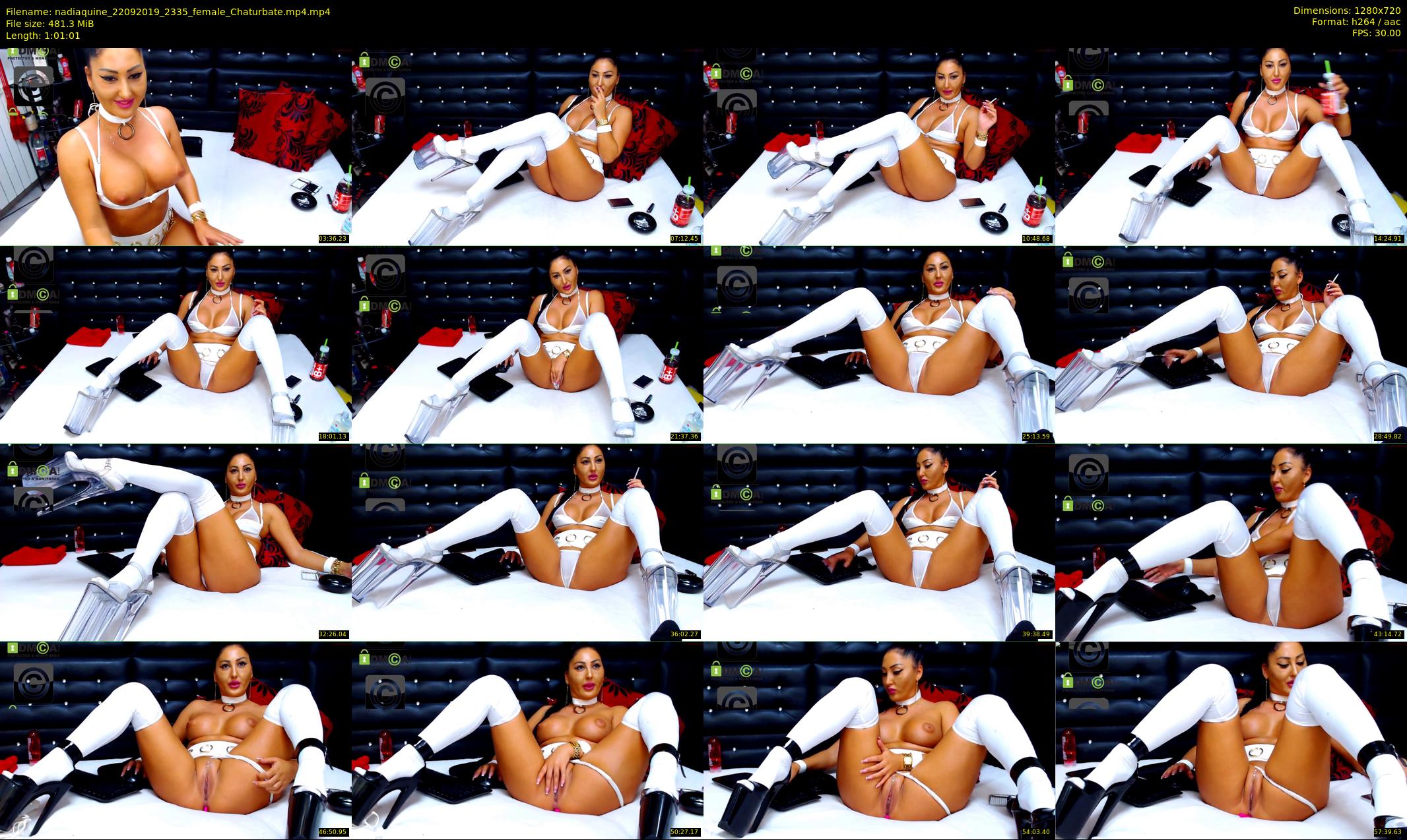 nadiaquine — 62 minute Chaturbate female cam show recording, 720p, Sep 22, 2019