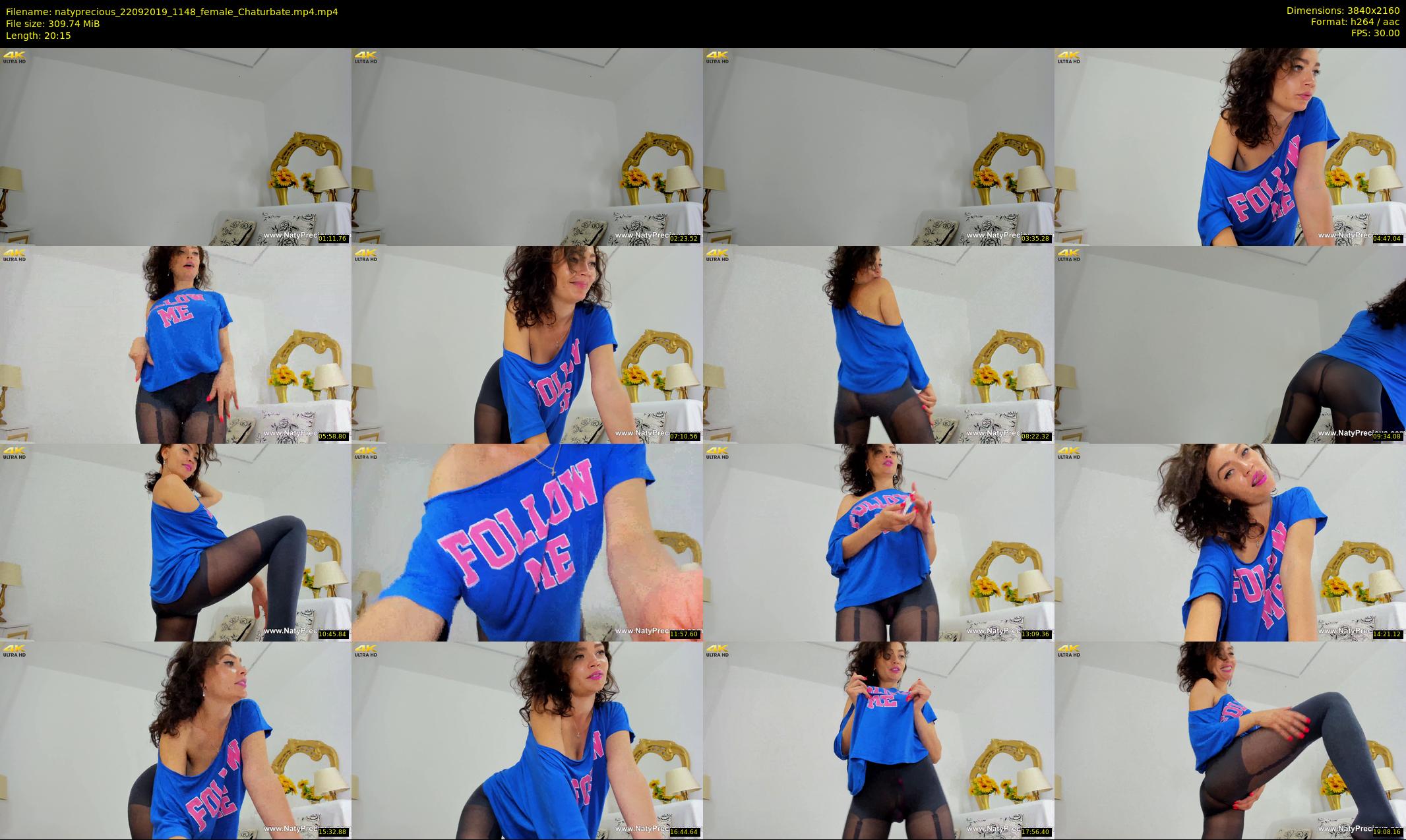 natyprecious — 21 minute Chaturbate female cam show recording, 4K, Sep 22, 2019