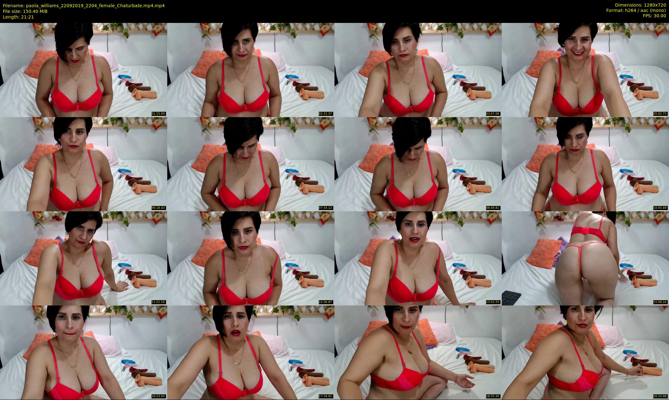 paola_williams — 22 minute Chaturbate female cam show recording, 720p, Sep 22, 2019