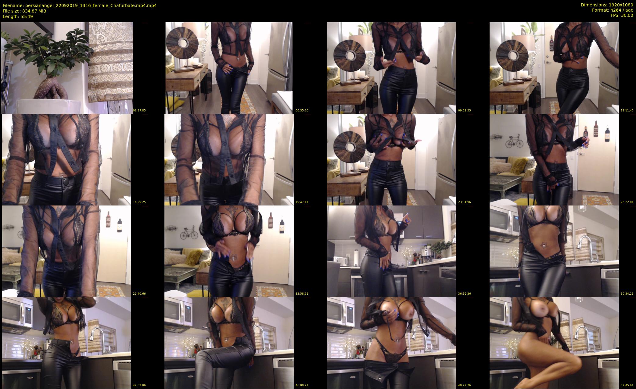 persianangel — 56 minute Chaturbate female cam show recording, 1080p, Sep 22, 2019