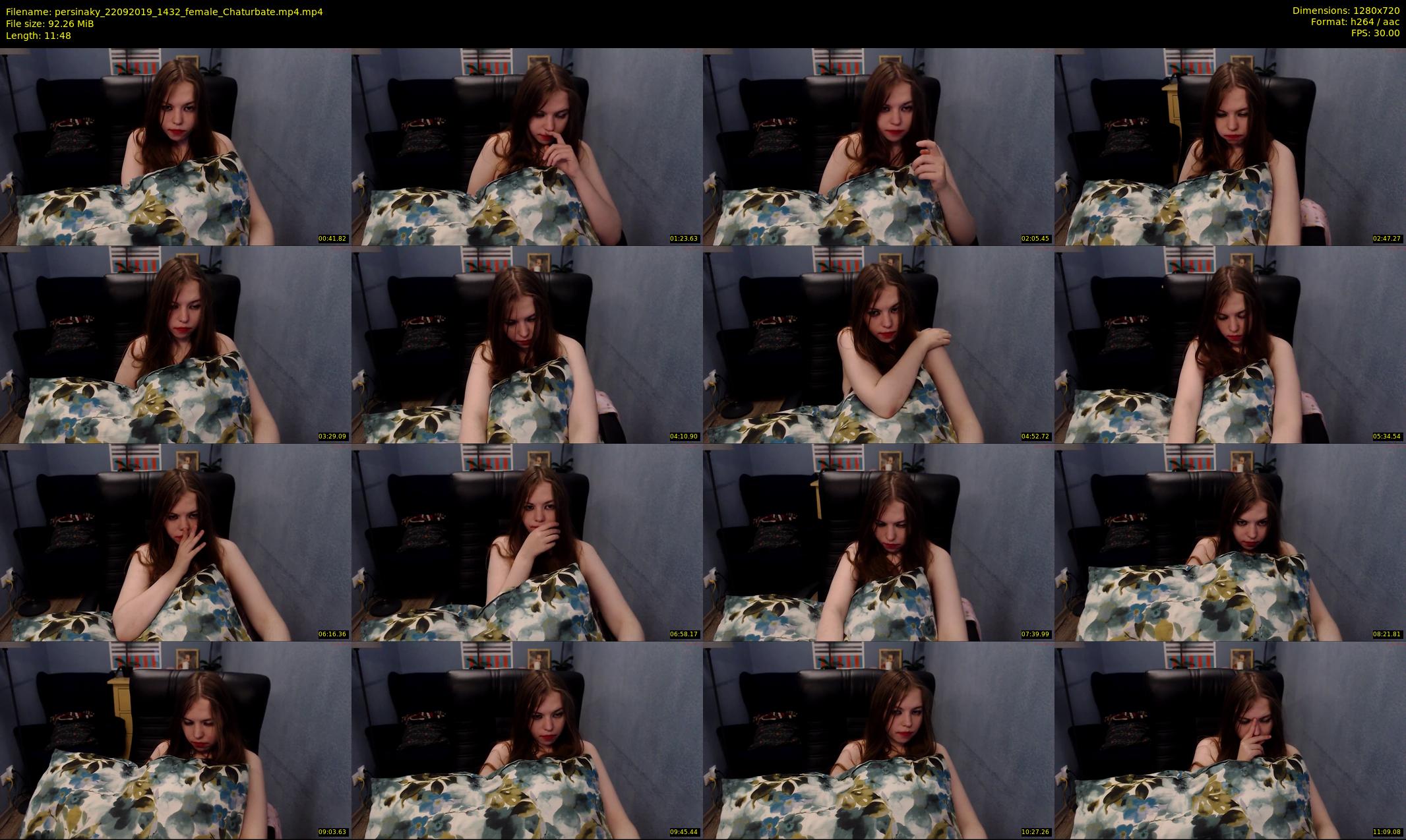 persinaky — 12 minute Chaturbate female cam show recording, 720p, Sep 22, 2019