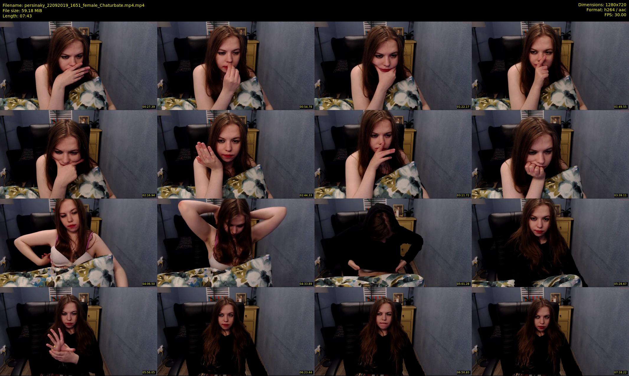 persinaky — 8 minute Chaturbate female cam show recording, 720p, Sep 22, 2019