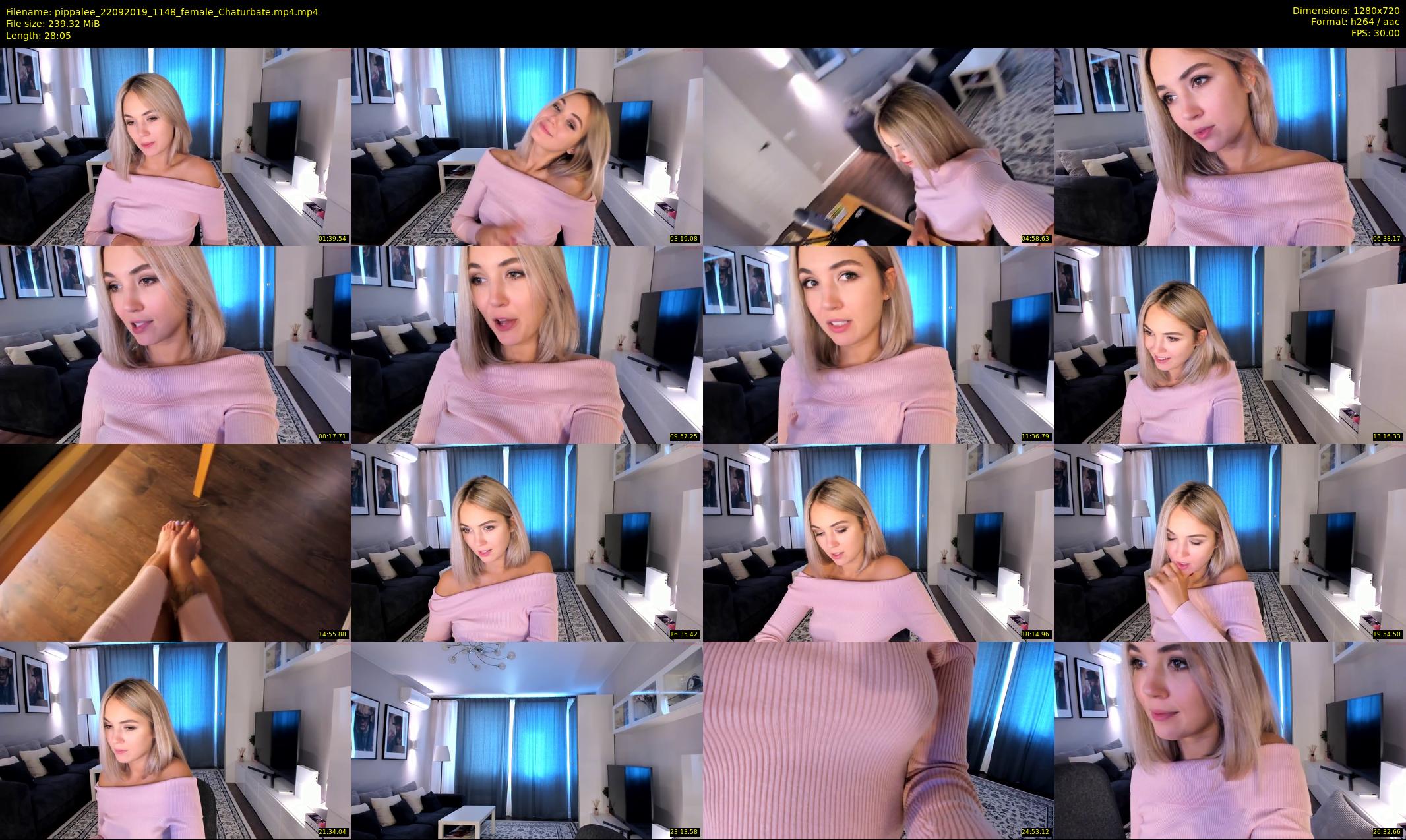 pippalee — 29 minute Chaturbate female cam show recording, 720p, Sep 22, 2019