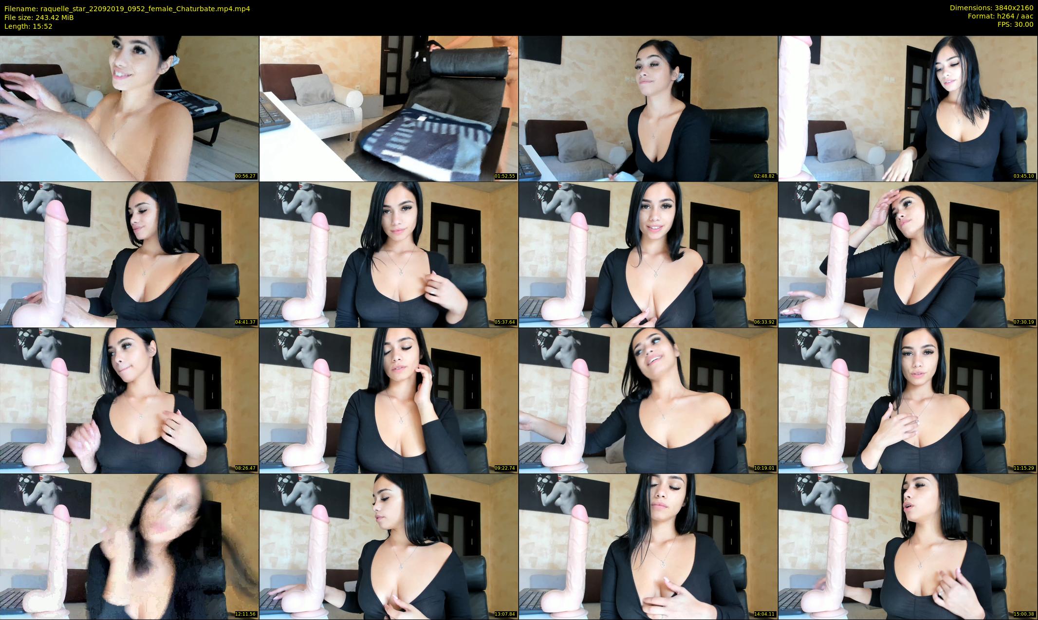 raquelle_star — 16 minute Chaturbate couple cam show recording, 4K, Sep 22, 2019