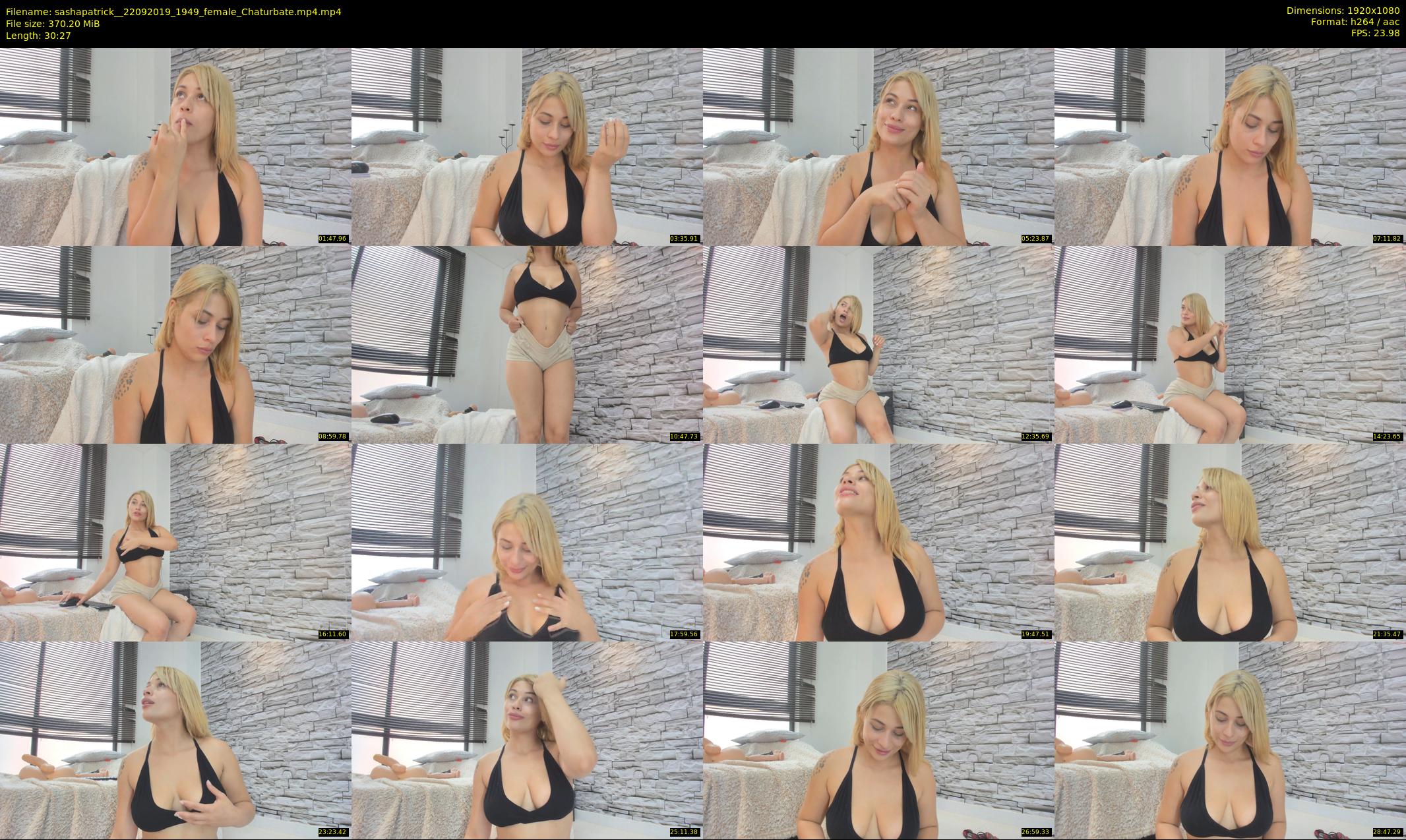 sashapatrick_ — 31 minute Chaturbate female cam show recording, 1080p, Sep 22, 2019