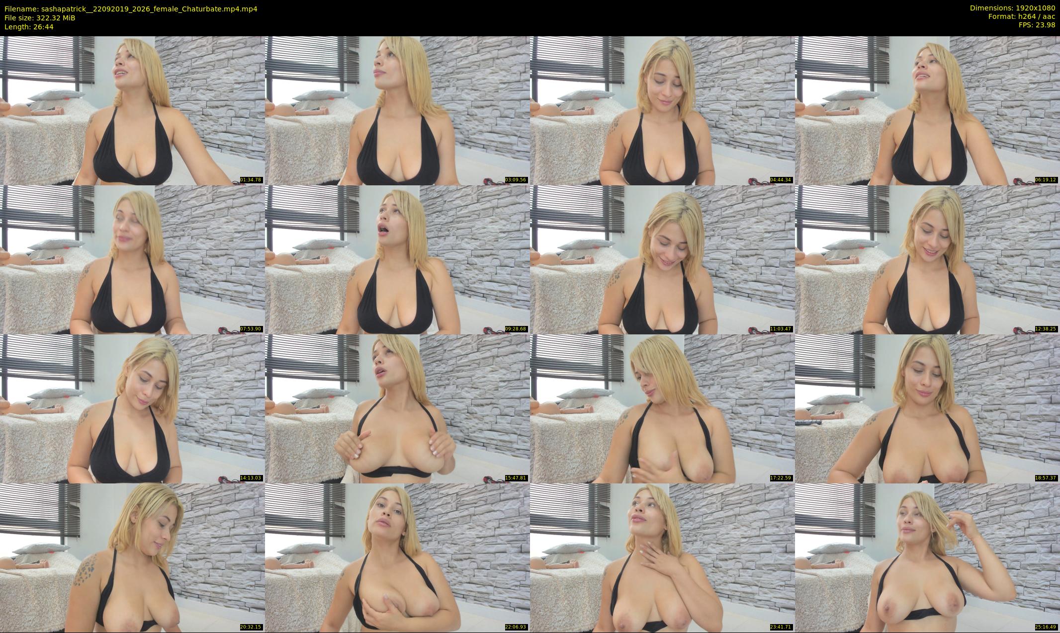 sashapatrick_ — 27 minute Chaturbate female cam show recording, 1080p, Sep 22, 2019